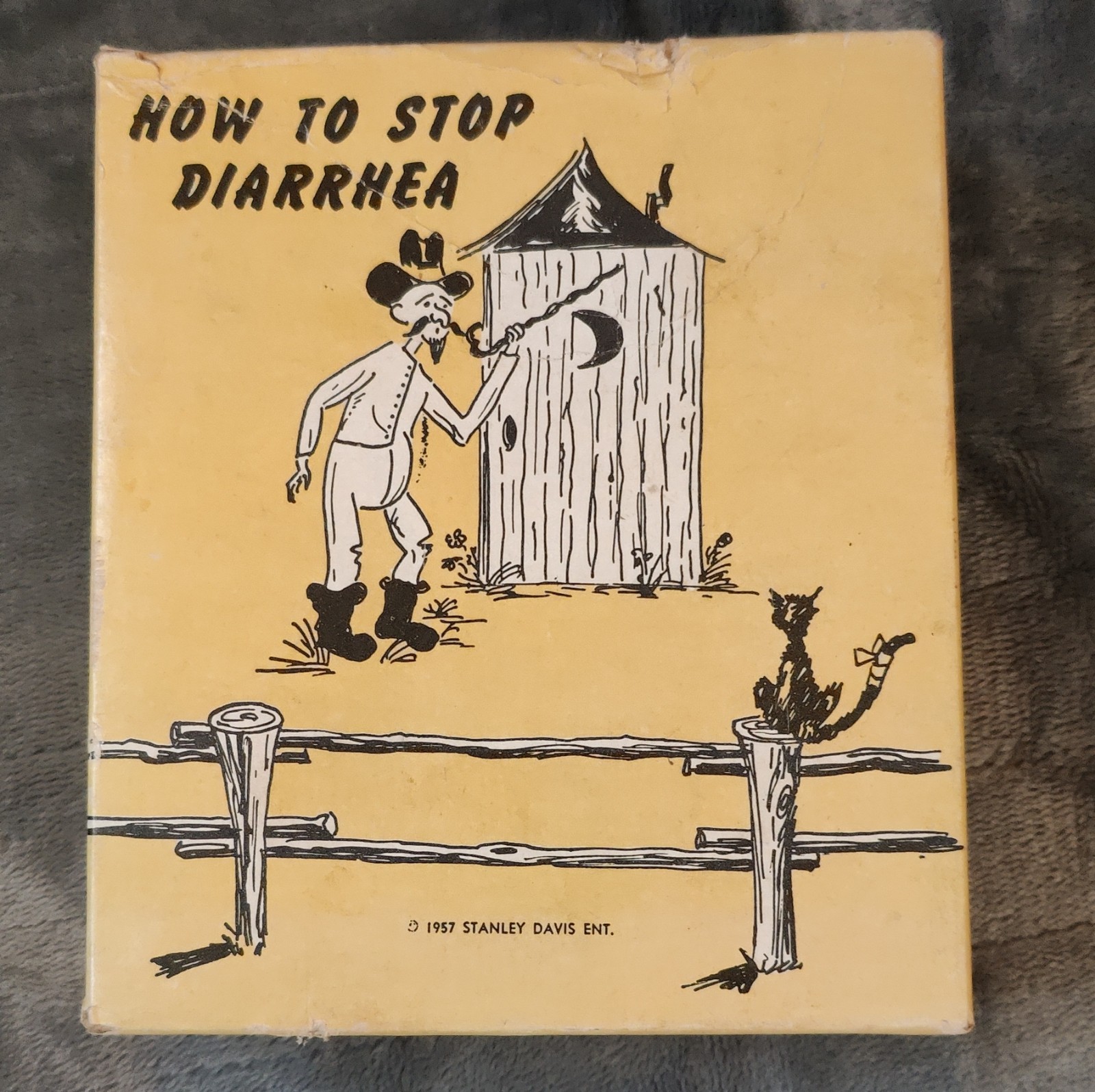 Vintage Stanley Davis Ent. How to Stop Diarrhea Prank Box Gag Gift Cork …