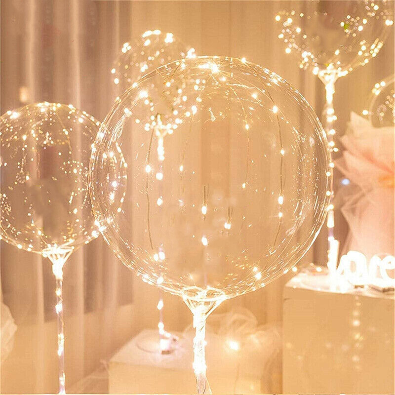 Luminous Led Light Balloon Rose Flower Bouquet Thanksgiving Party Gift For Her