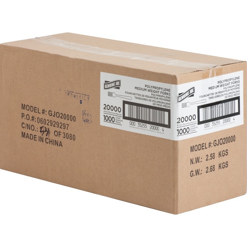 Medium-weight Disposable Forks 1000 ct Sturdy Polypropylene Cutlery Events US