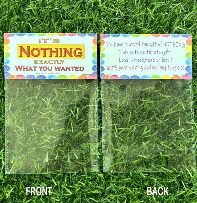 Bag of Nothing Gift Prank, Funny Gag Gifts for Him Her Just What You Wanted