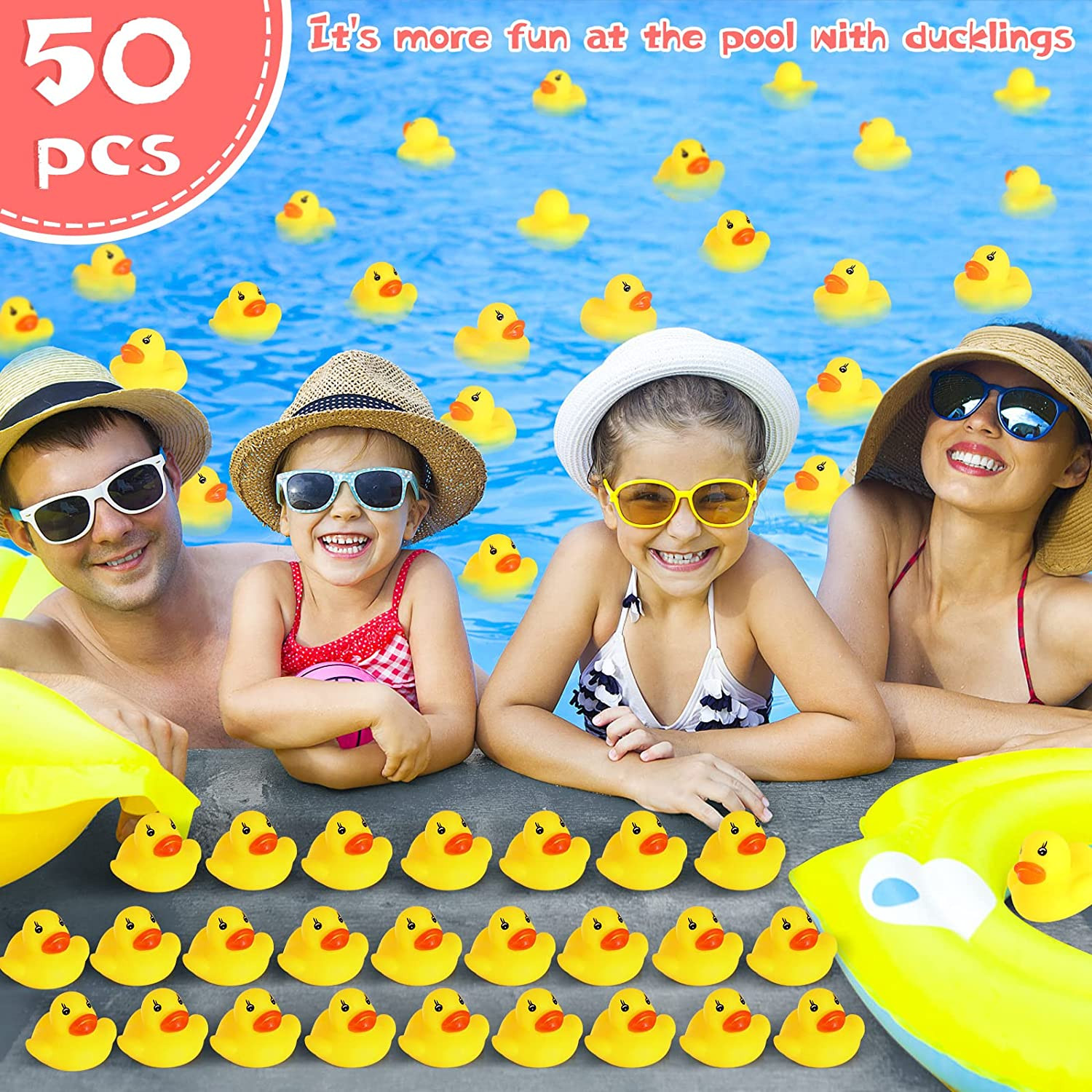 Rubber Ducks in Bulk,Assortment Duckies for Jeep Ducking Floater Duck Bath Toys