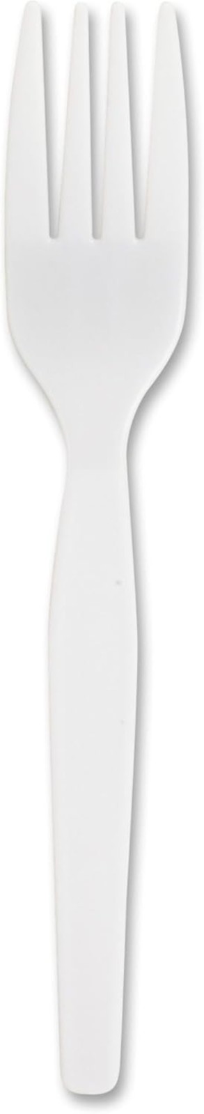 100 Heavyweight Disposable Plastic Forks – Rigid & Flexible for Any Occasion