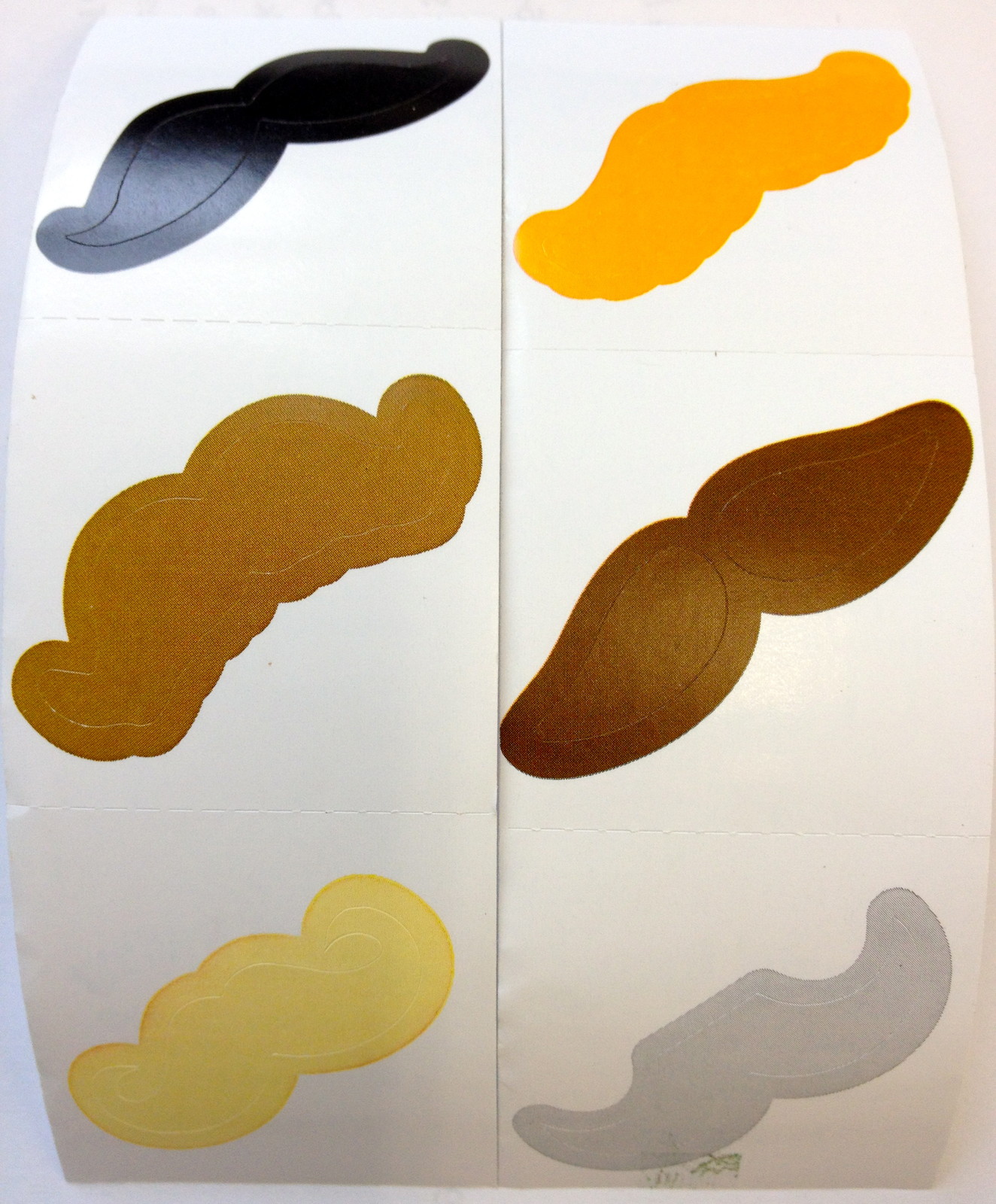 50 Mustache Stickers Teacher Supply Party Favors Baby Shower Super Spy Mario Man