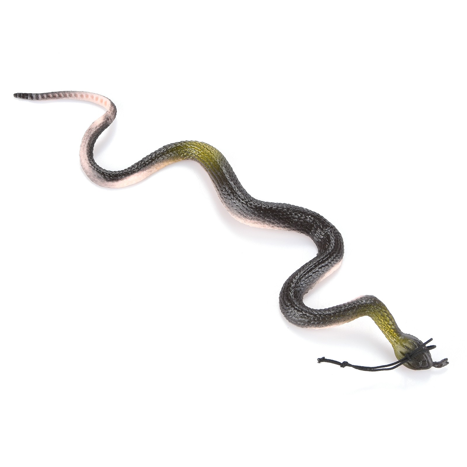 40CM Brown Rubber Toy Fake Snake Safari Garden Prop Joke Prank Halloween Gift