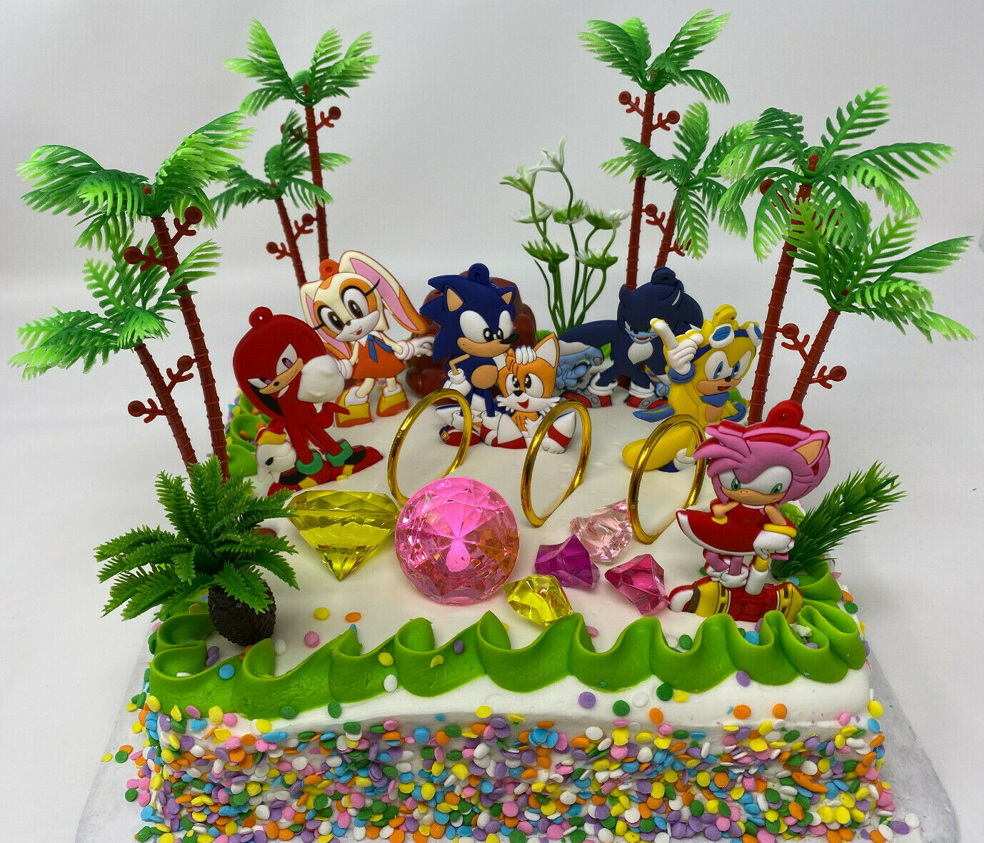 Sonic The Hedgehog 2 Birthday Cake Topper Set ~BRAND NEW~