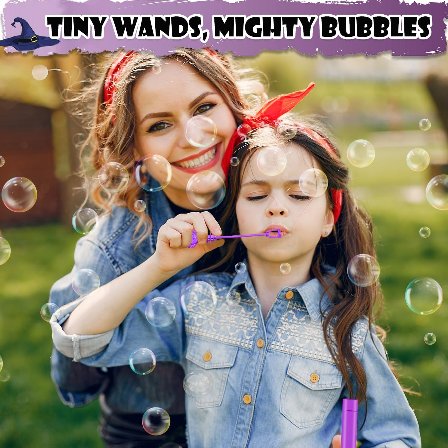 Halloween Party Favors Bulk for Kids 200 PCS, Mini Bubble Wands Bulk Toys Gifts