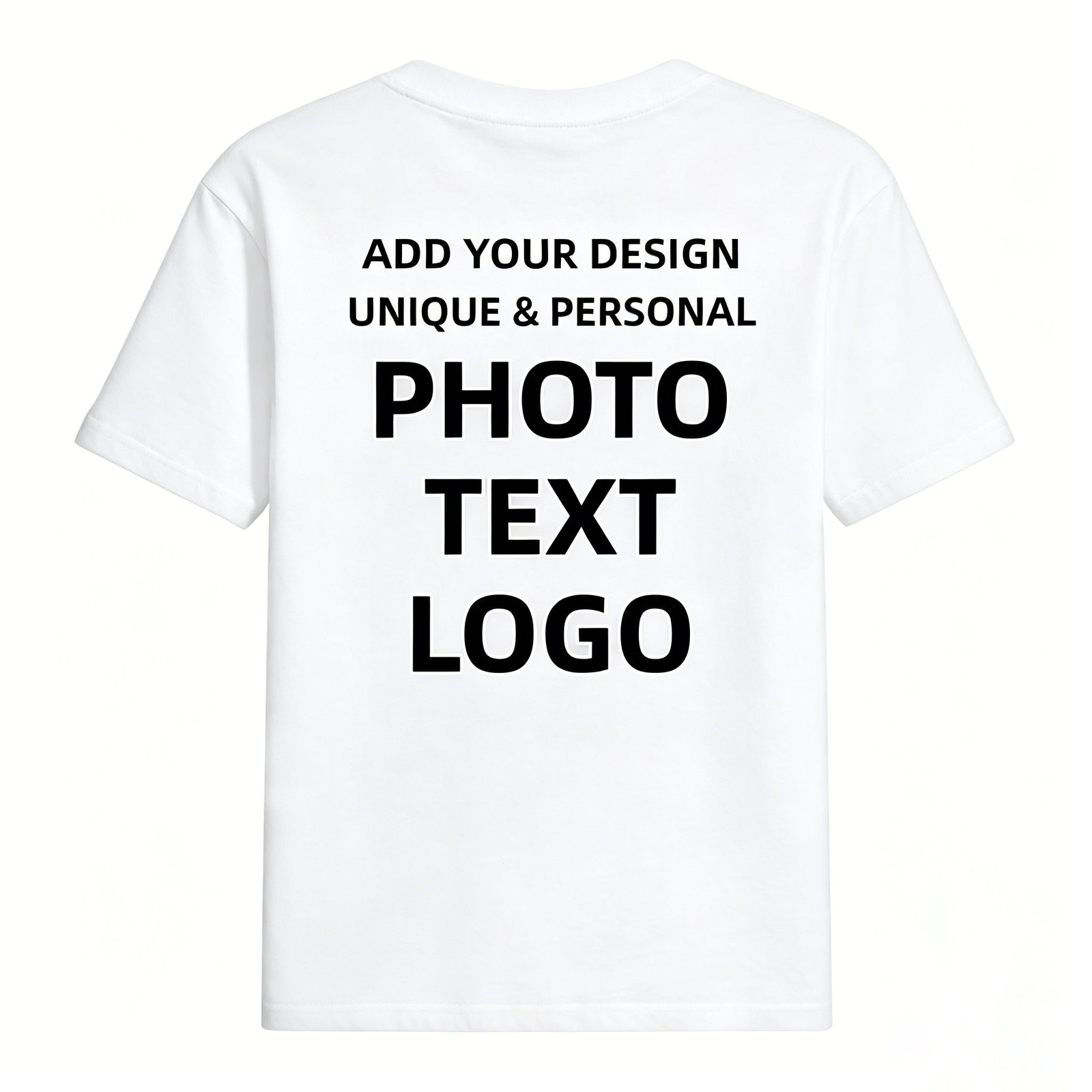 Hollowmark Custom Minimal Dark T Shirt Back Print Black White S-5XL Graphic Tee