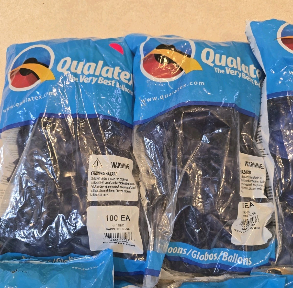 Qualatex Latex Balloons Lot Of 12 Packages New Sealed 1000+ Balloons