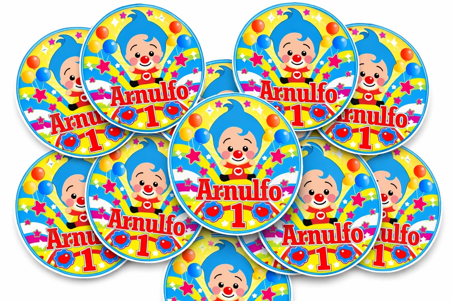 20 ct  PLIN PLIN 2″ Sticker for Bag Treat Box Birthday Party Favor