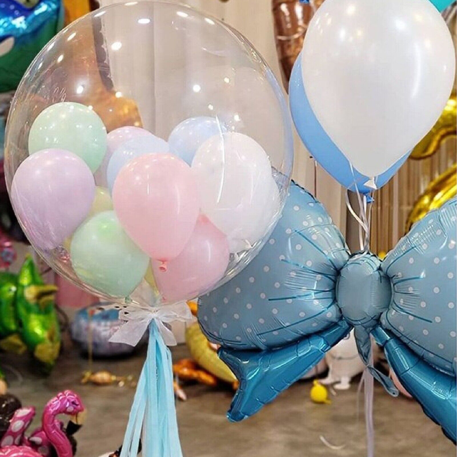 BOBO Balloons Bubble Clear Latex Balloons All Occasions Party Balloons Plain UK
