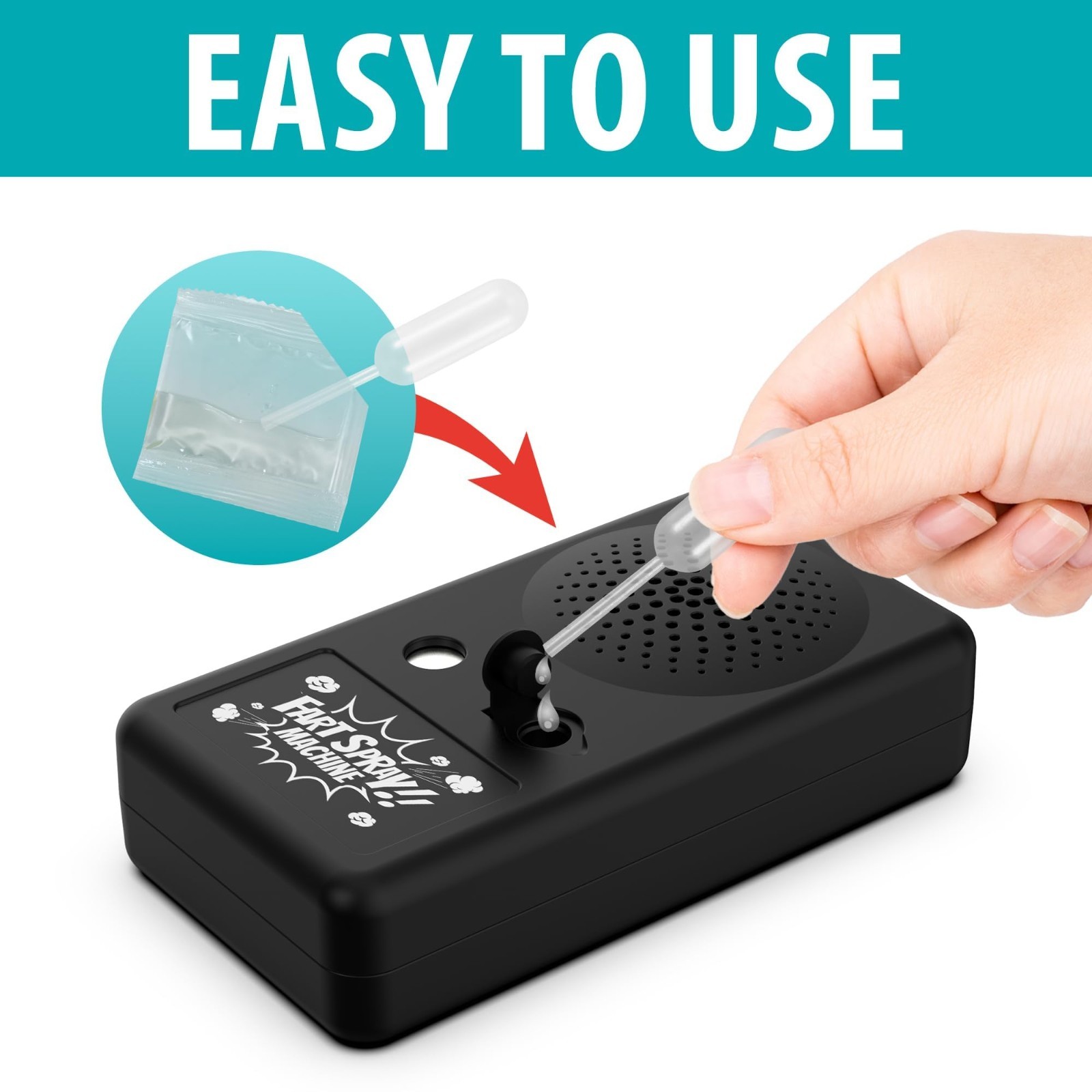 Remote Control Fart Machine – 20 Realistic Sounds, Funny Gag Gift for Parties, O