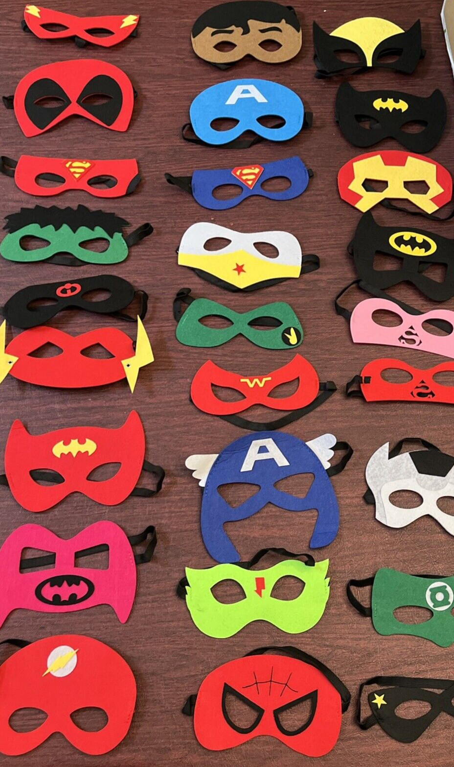Superhero Masks Party Favors for Kids 36 Pcs Kids Super Hero Cosplay NEW