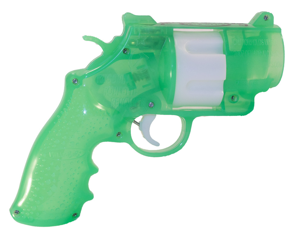 GREEN Billy Bob Russian Roulette Shot-Taking Gun Alcohol Drinking LED Party Game