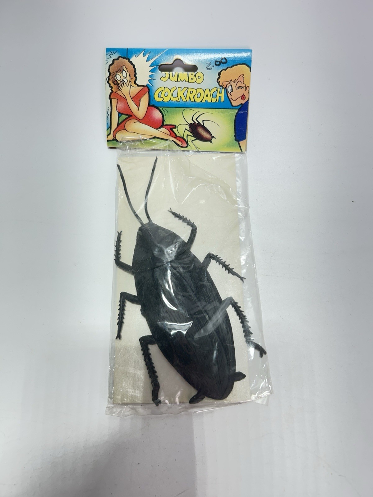 VTG Prank Cockroaches Realistic Cock Roach Monster Jumbo Gag Toy Joke Halloween