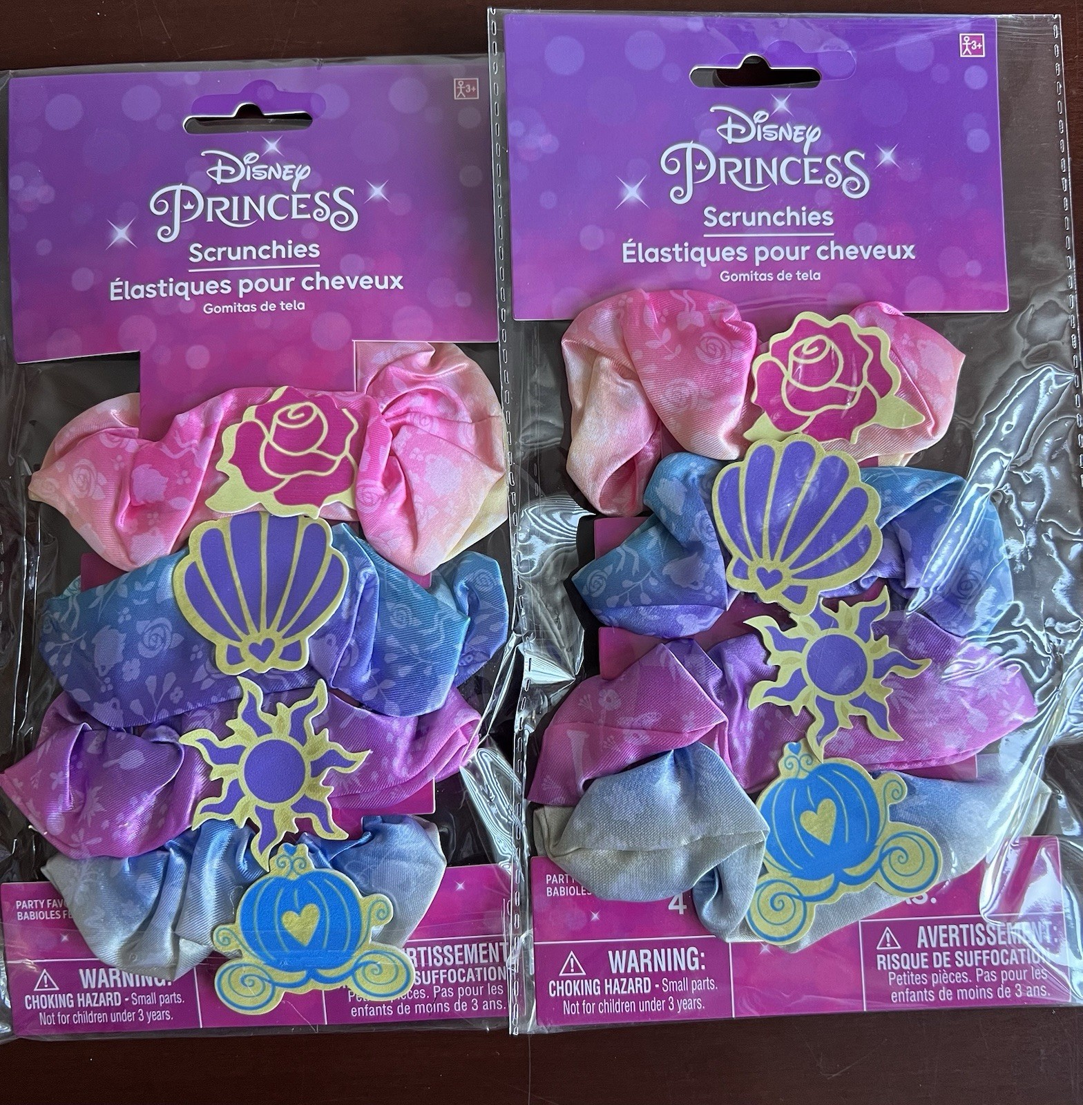 Disney Princess New Party Favors Sash Set & Scrunchies