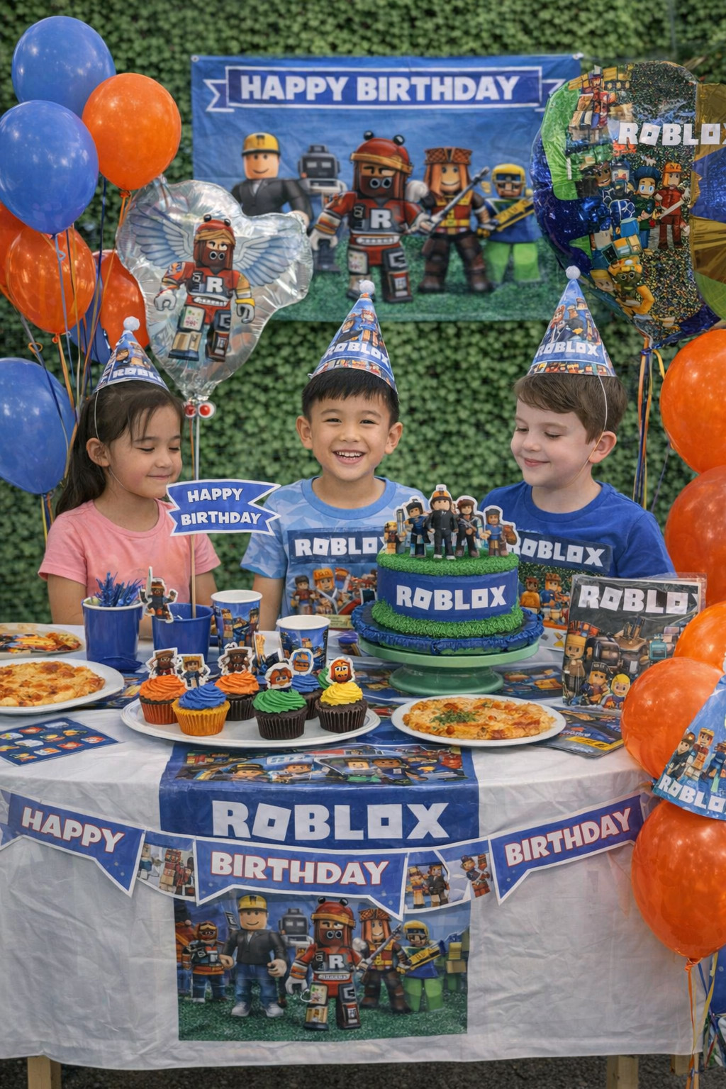Roblox Birthday Party Set – 111pc Decorations Kit w/ Balloons, Banner & Toppers