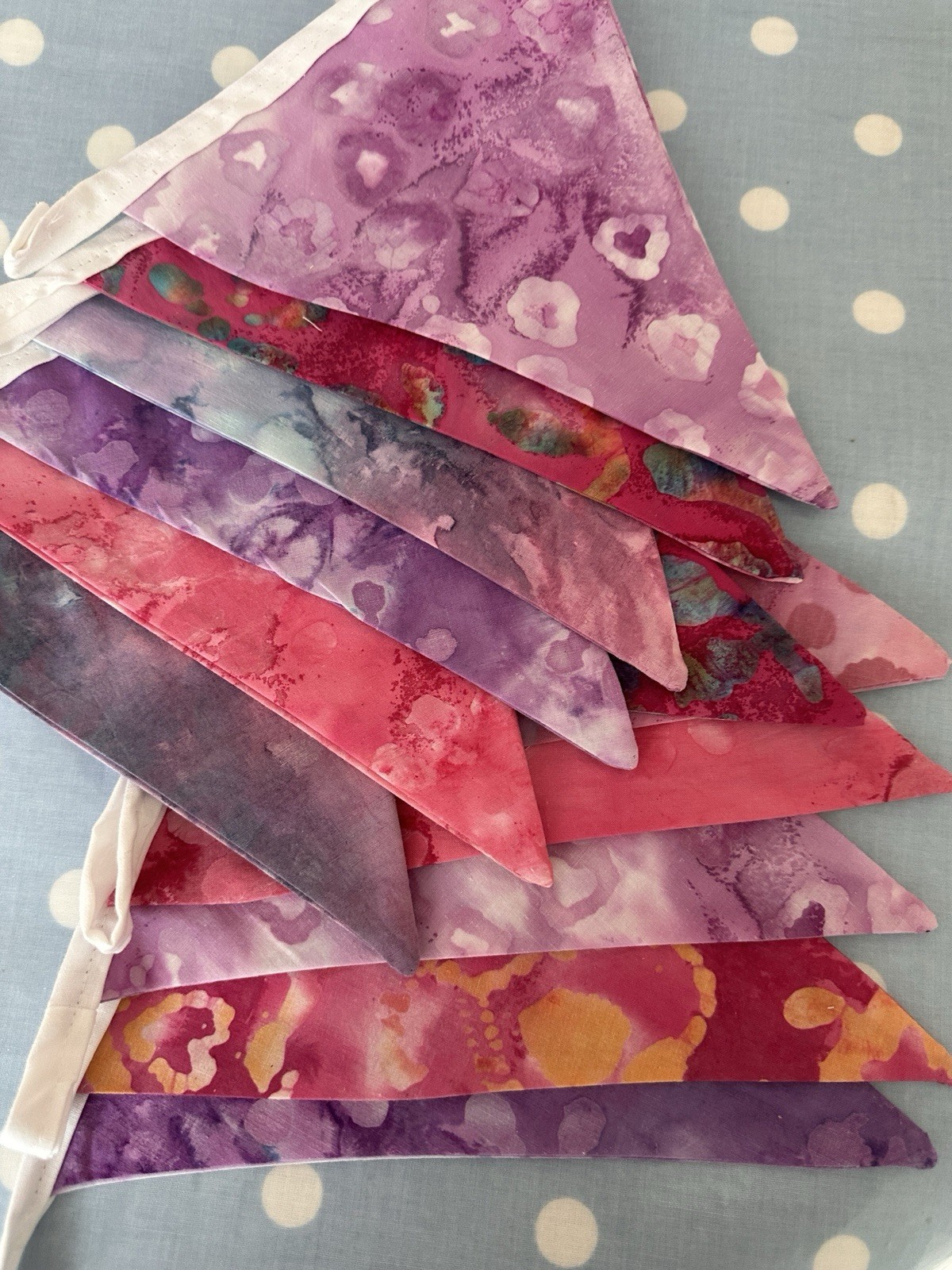 Boho bunting, Cotton Fabric Bunting