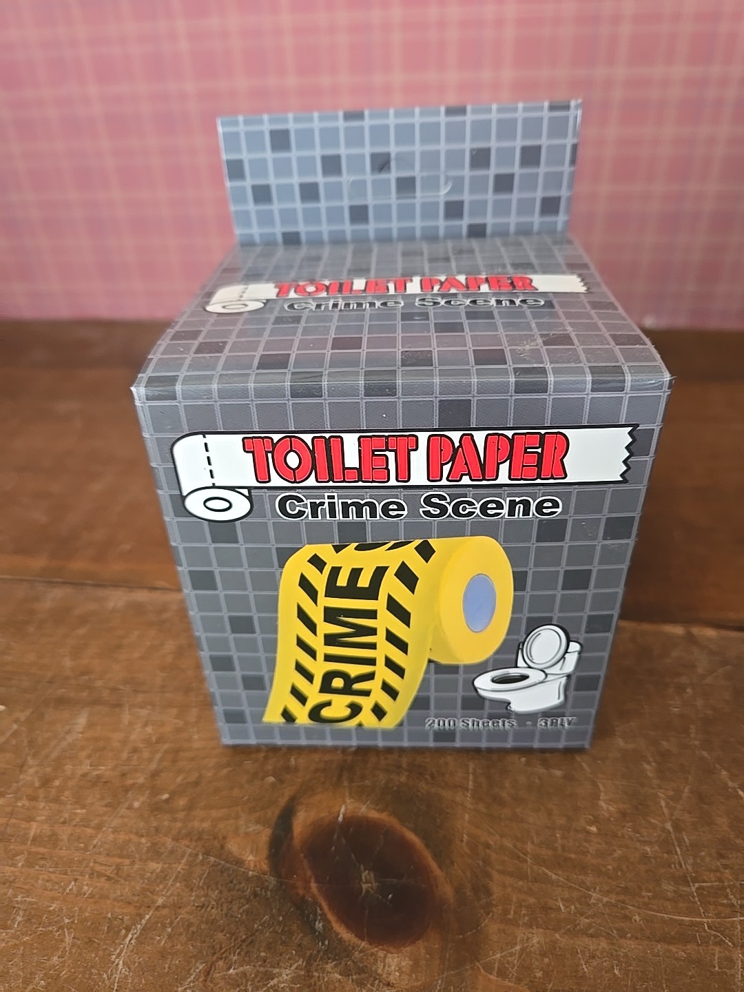 CRIME SCENE Bathroom Toilet Paper Roll – Funny GaG Prank Joke Novelty 200 Sheets