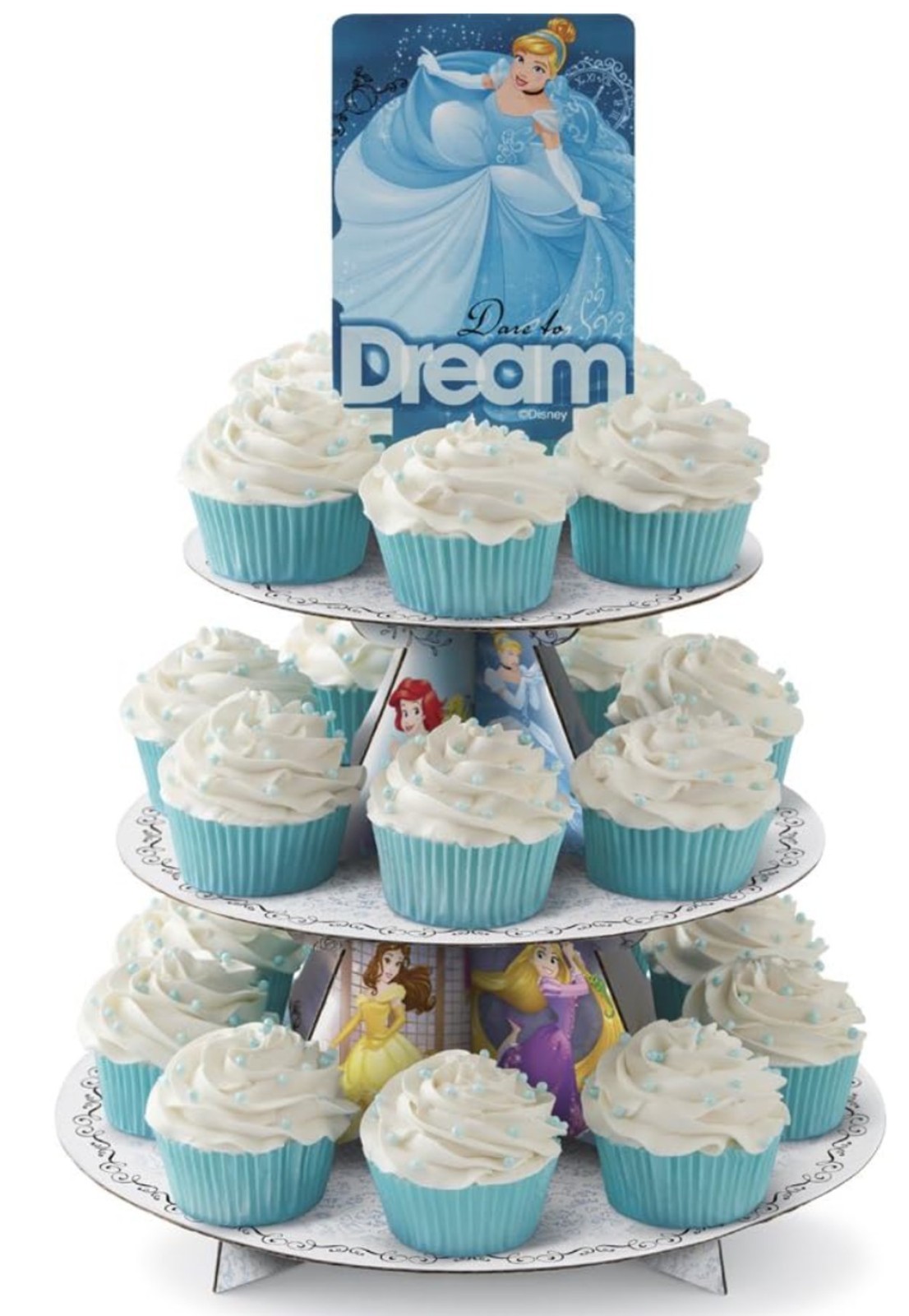 2 x Wilton Disney Princess 3 Tier Cupcake & Treat Stands BNIP