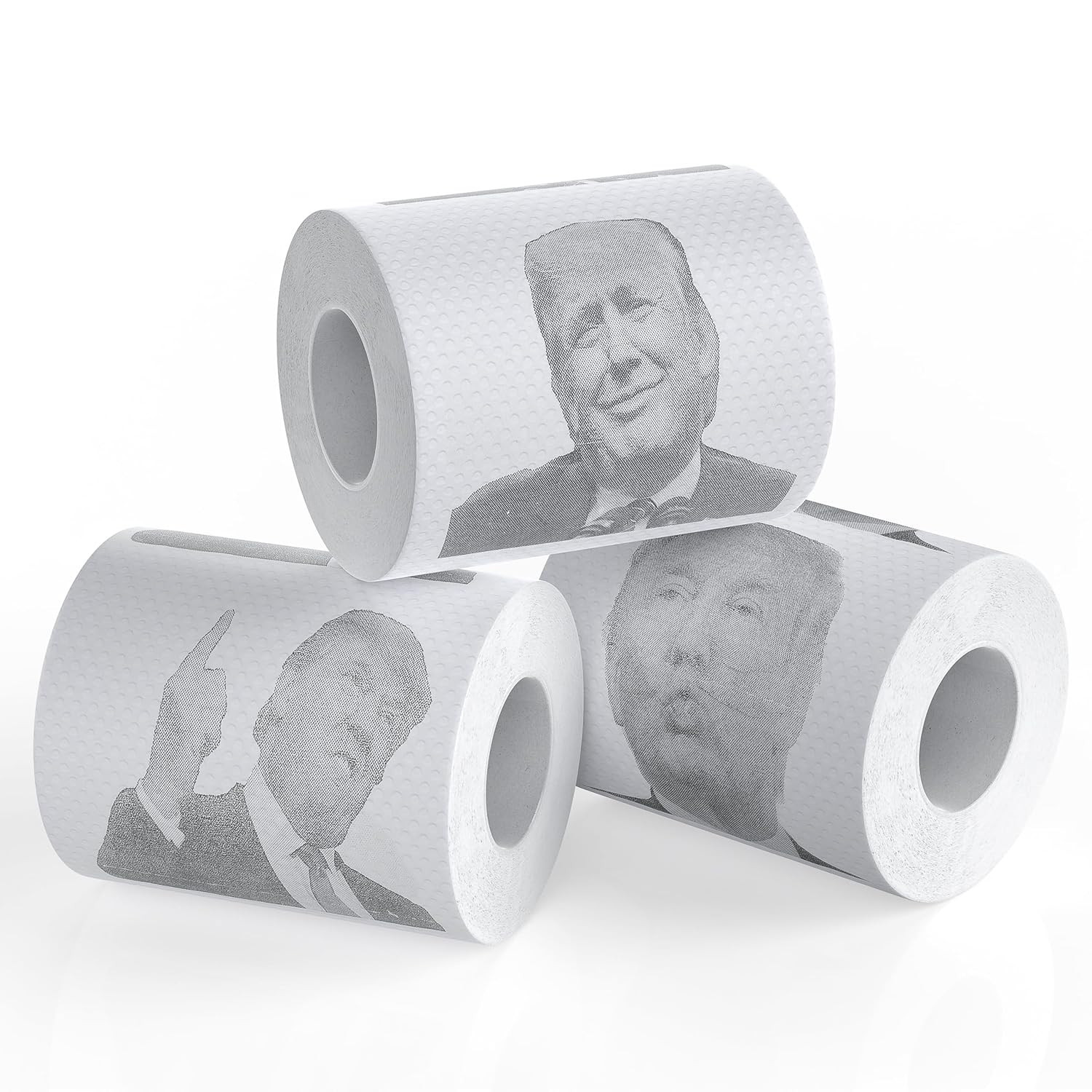 Donald Trump Novelty Political Humor Funny Toilet Paper Gag Gift, Set of 3 Rolls
