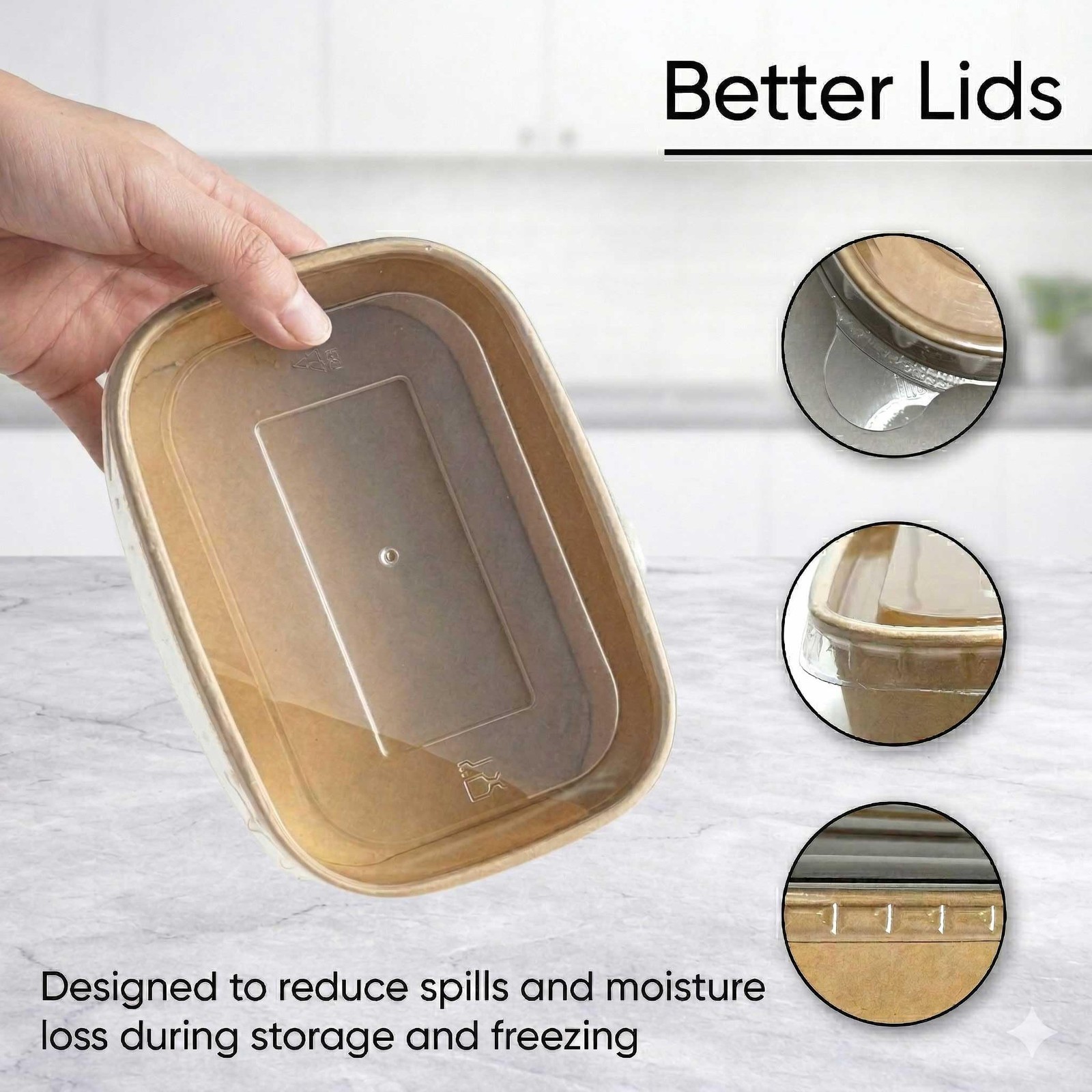 50 Pack 29Oz Disposable Meal Prep Containers With Lids – Microwave and Freeze…