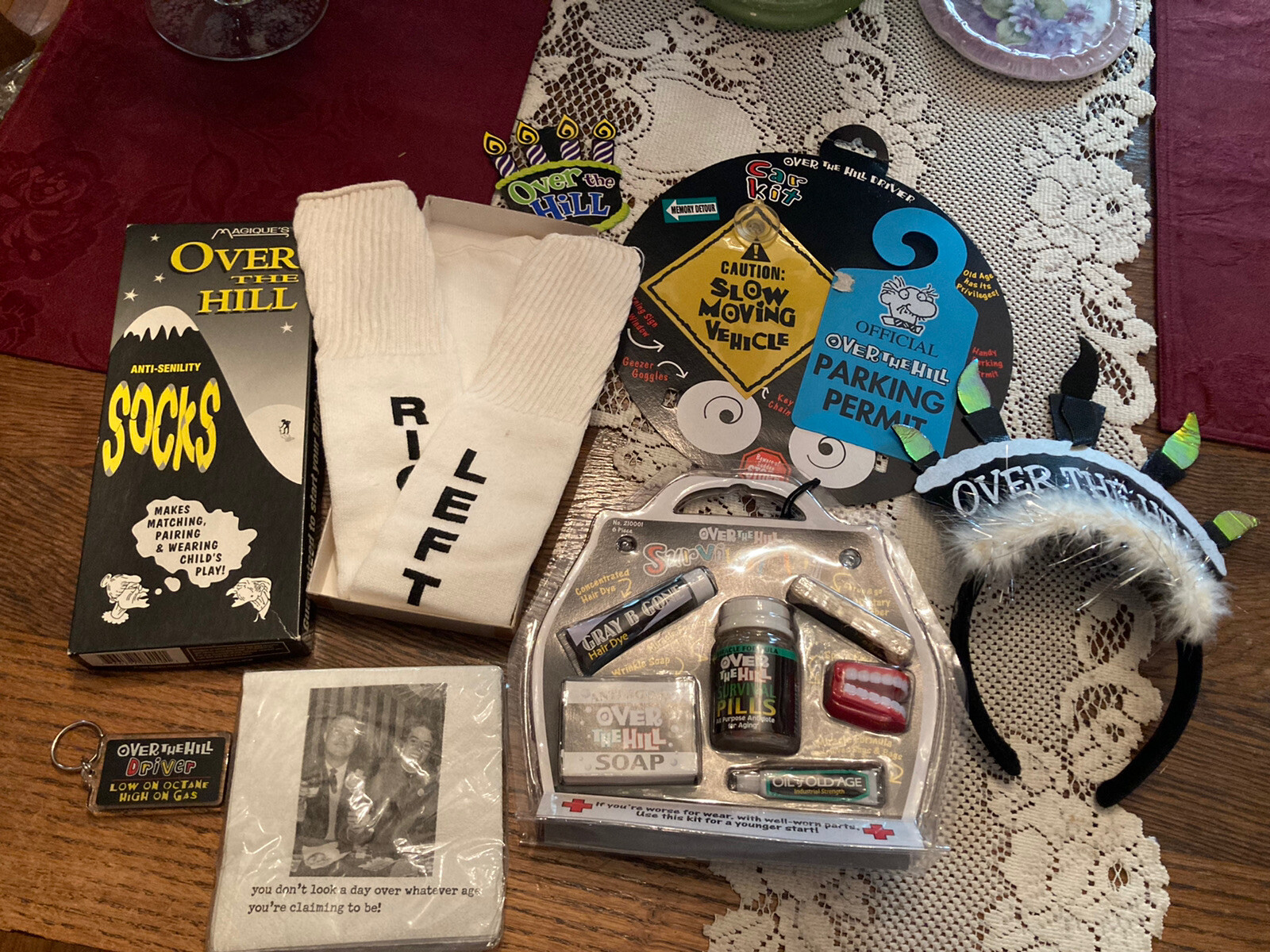 Over the Hill Birthday Gag Gifts / Supplies