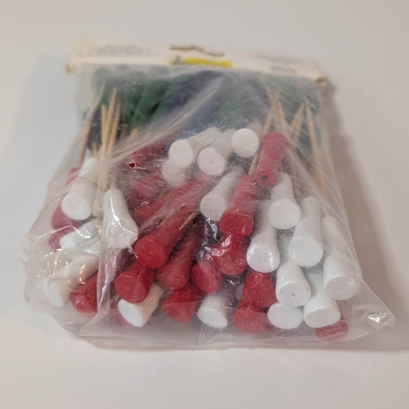 Golf Tee Cocktail Toothpicks 4.5 Inch Natural Bamboo Skewers , 100 Pc, Toothpick