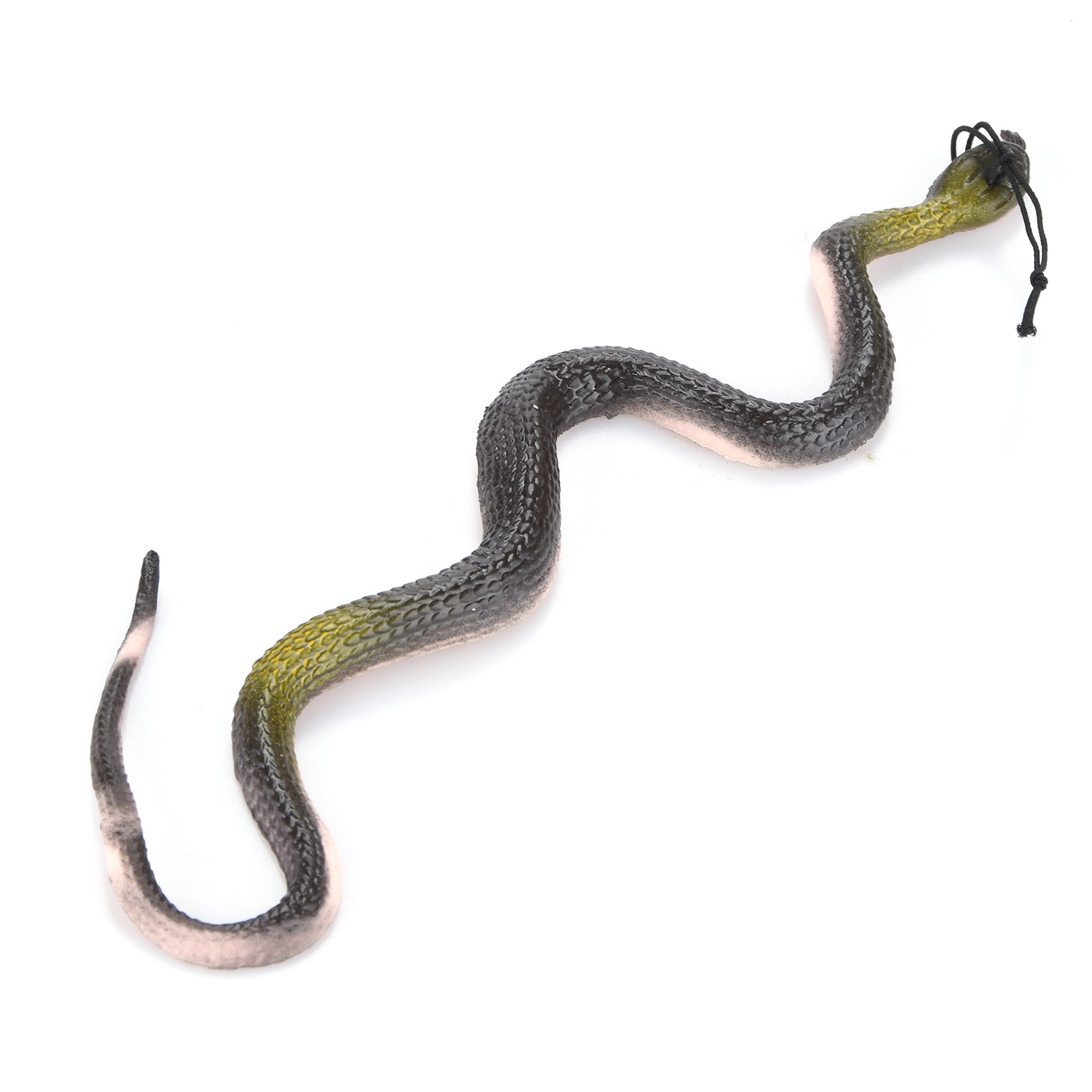 40CM Brown Rubber Toy Fake Snake Safari Garden Prop Joke Prank Halloween Gift