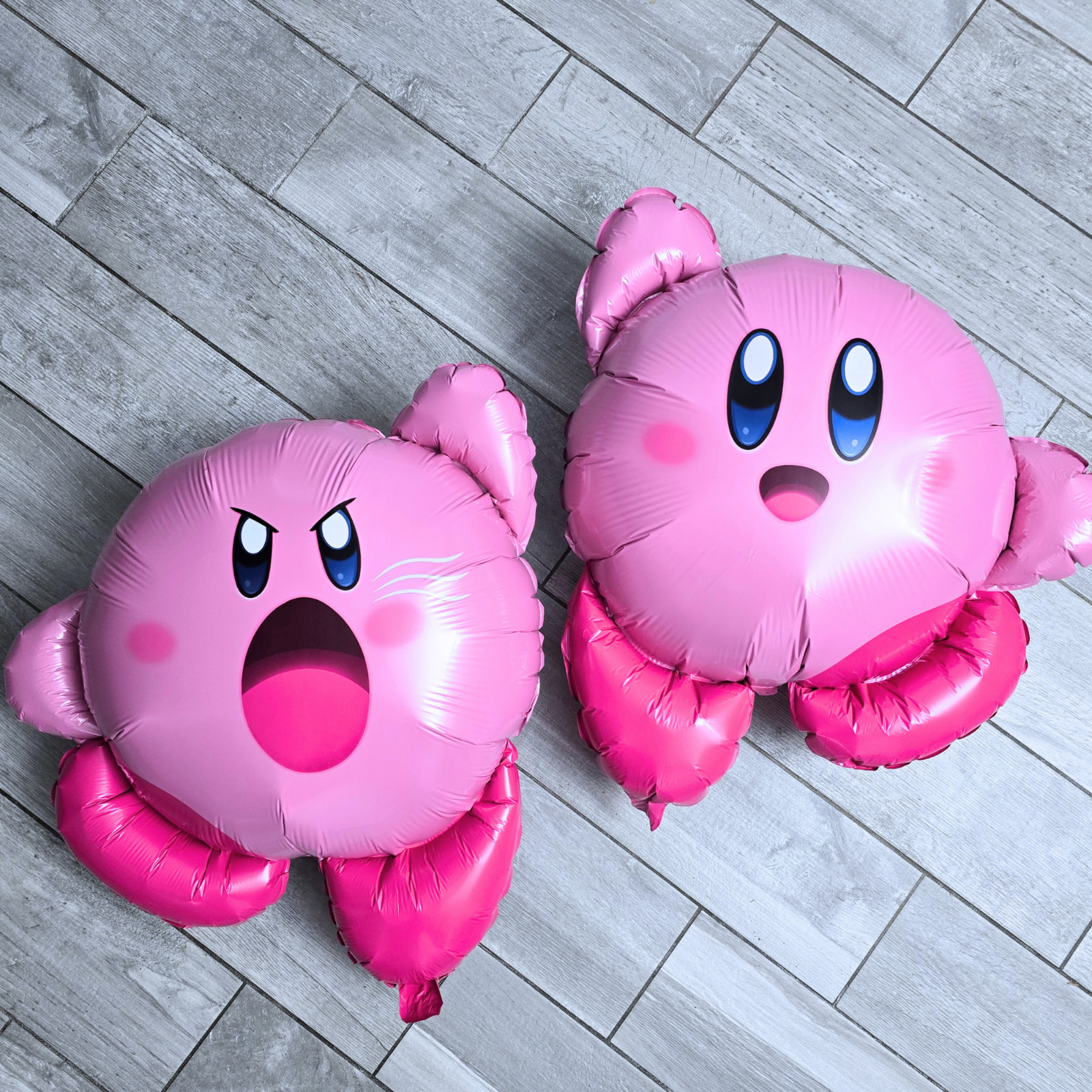 KIRBY STAR GAME pink foil balloon birthday party supplies centerpiece decoration