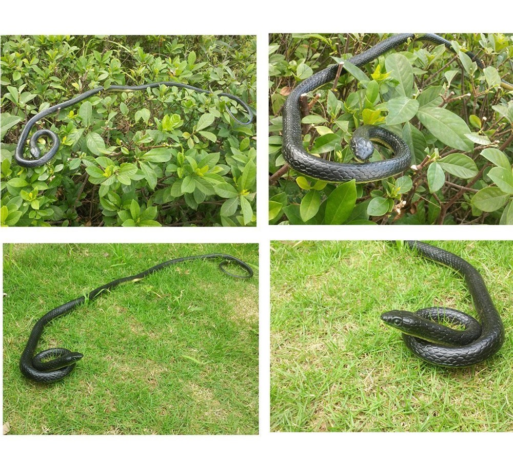 Realistic Fake Snake Rubber Toy Scary Prank Party Joke for Garden USA Stock