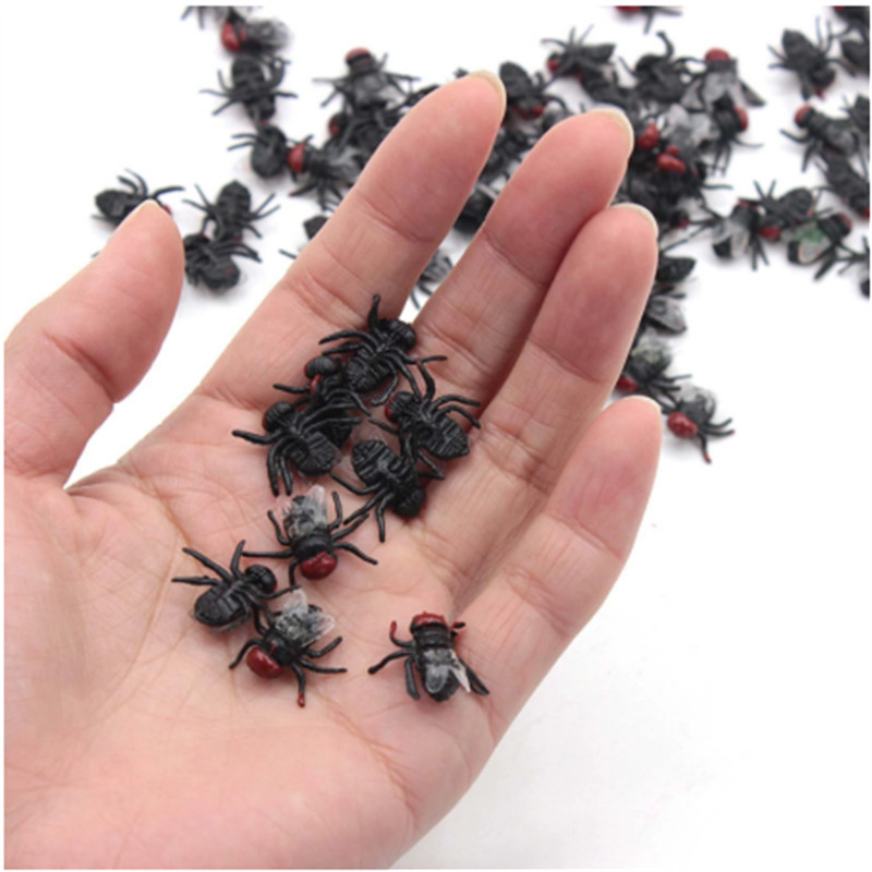 Realistic Cockroach Prank Toy Rubber Fake Fly Creepy Cock Roach Mini Bugs Gags