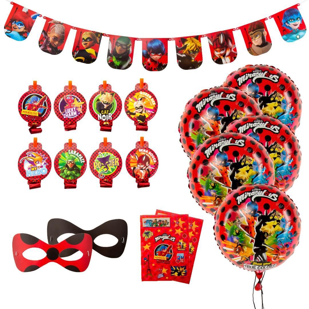 Miraculous Ladybug 9″ Paper Plates 20ct Cat Nior Kids Party Supplies Mighty Mojo