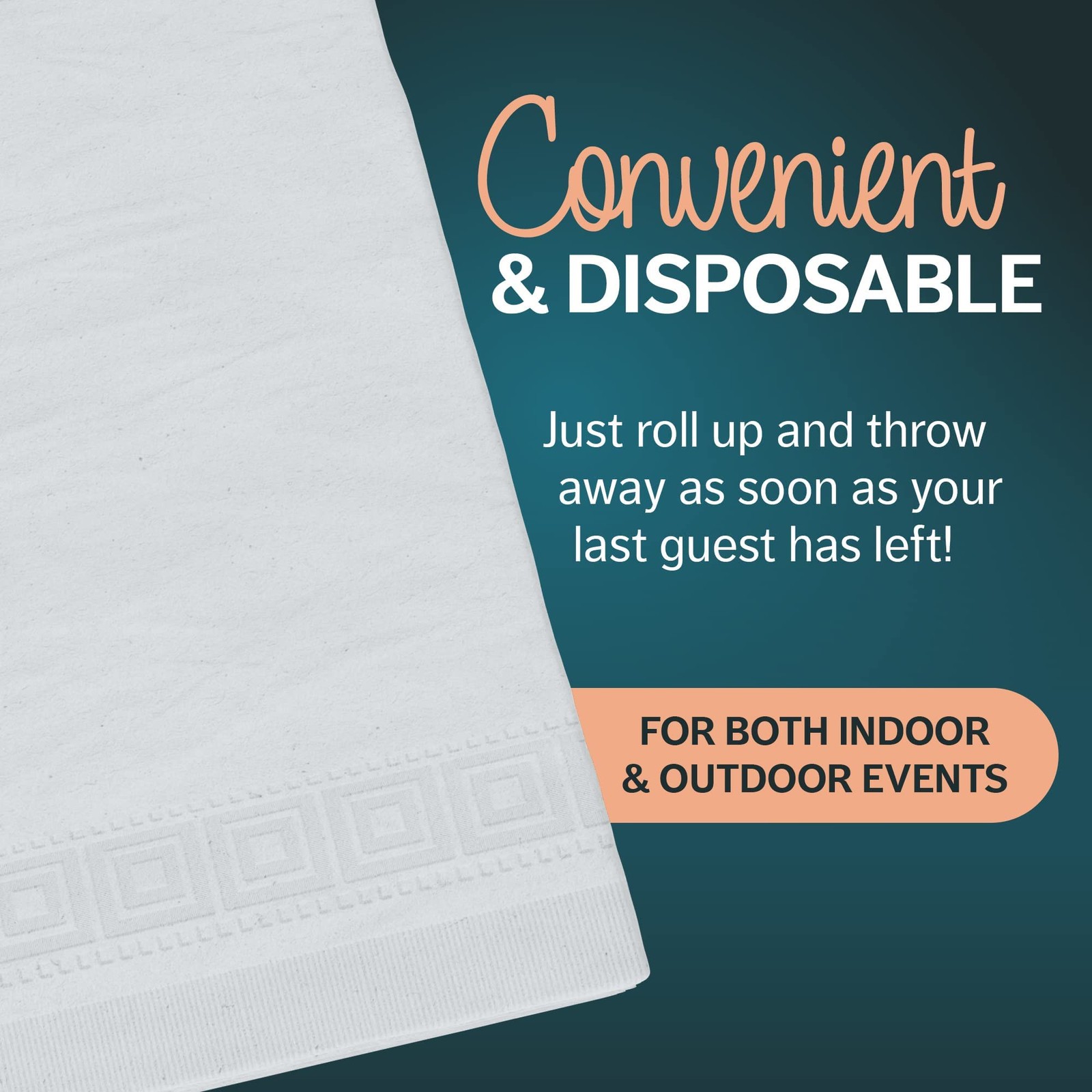 Houzzkingz Usa For Rectangle 54 X 108 25 Disposable Premium Table Cloths For