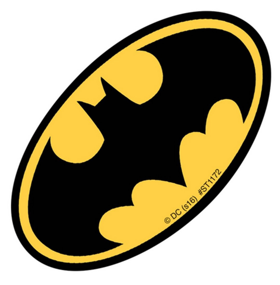20 Batman Logo Shaped Stickers, 2.5″ x 1.5″