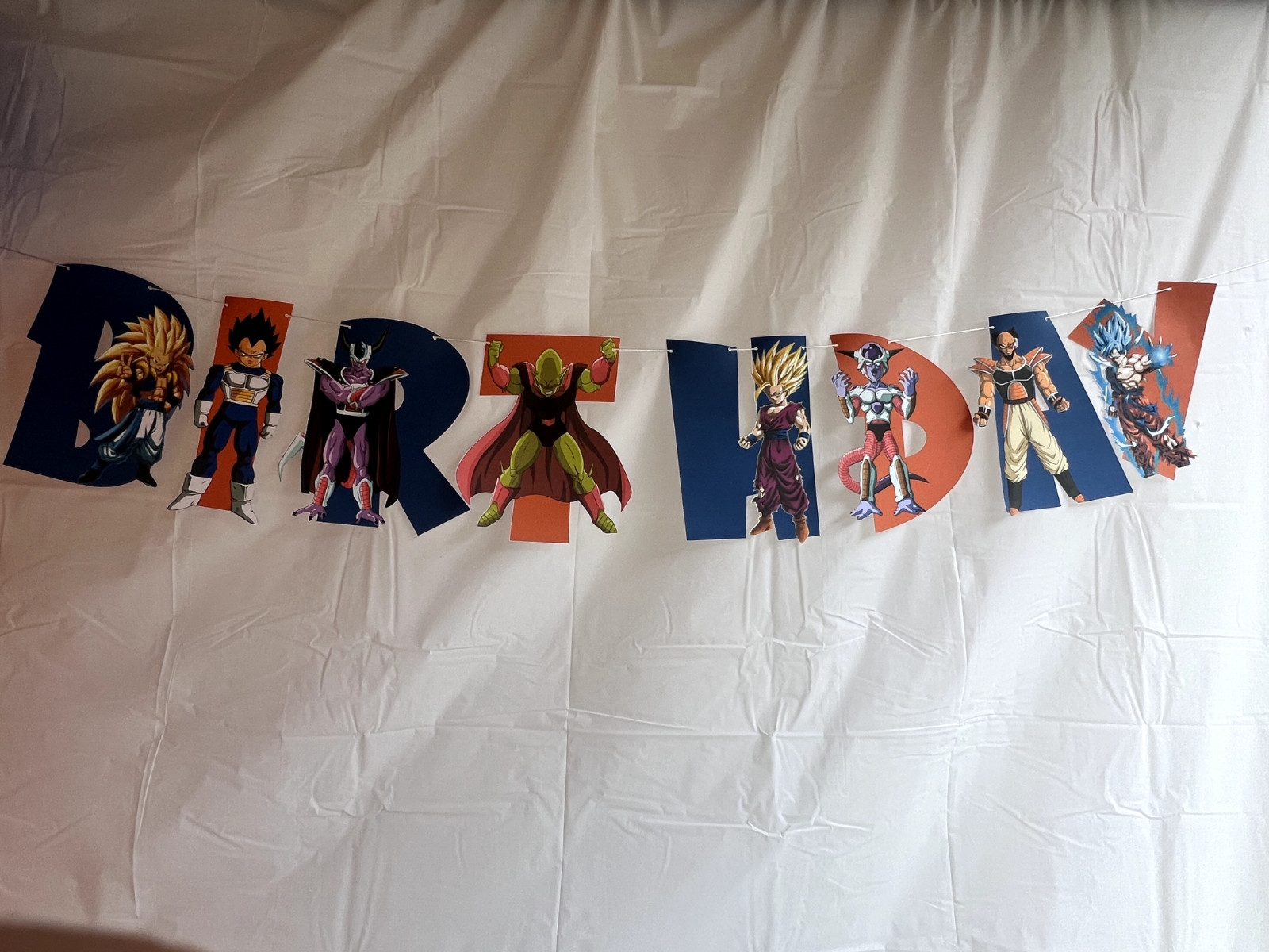 Dragon Ball Z PERSONALIZED BANNER, HAPPY BIRTHDAY BANNER, PARTY SUPPLIES