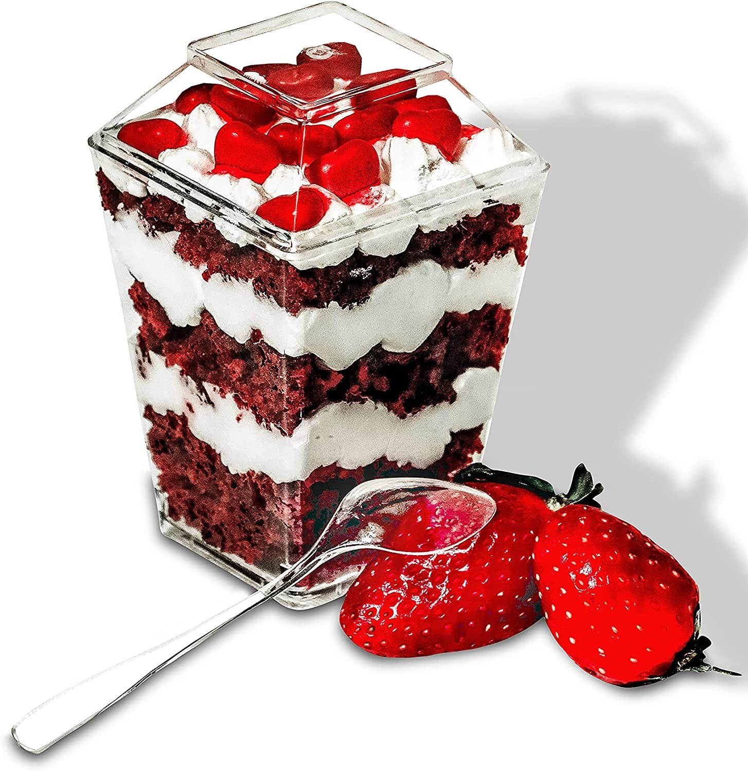 Dessert Cups with Lids – Set of 50 – 5.4OZ Dessert Cups