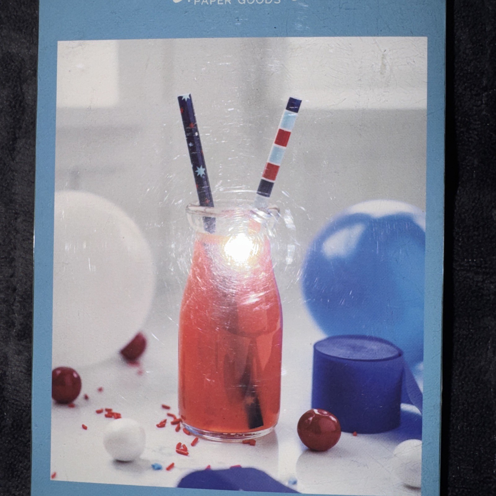 12 Pk Reusable Straws Patriotic Sip Sip Hooray By My Minds Eye Paper Goods