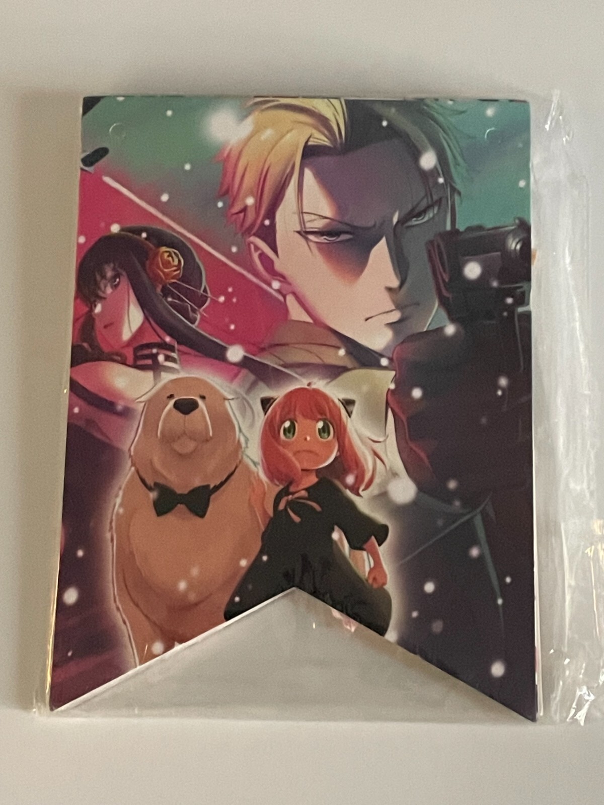 Spy X Family Anya Happy Birthday Banner & Cake Toppers Decoration New