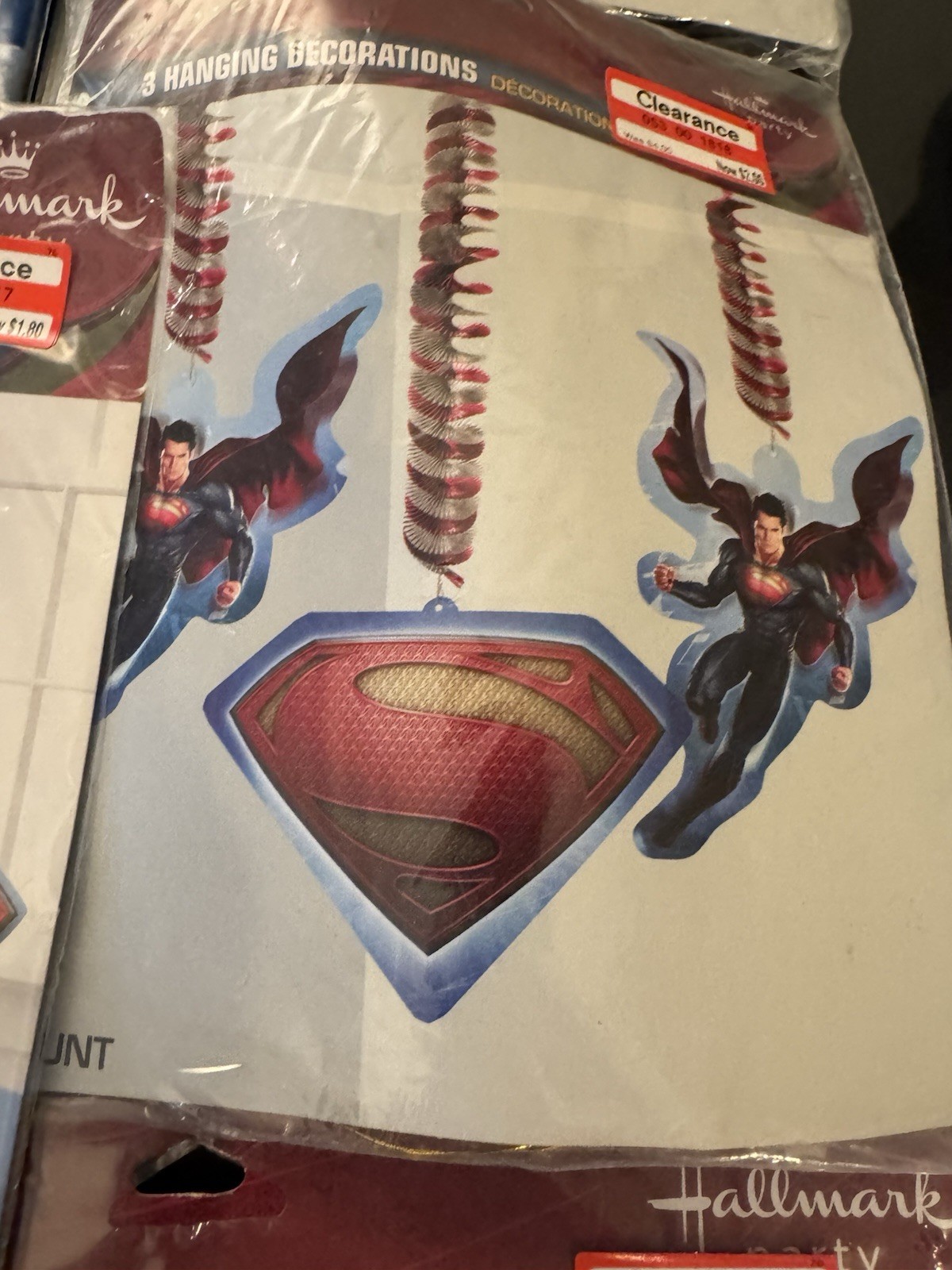 220 Pcs Superman Birthday Party Supplies Decoration Plates Napkins Table Cover