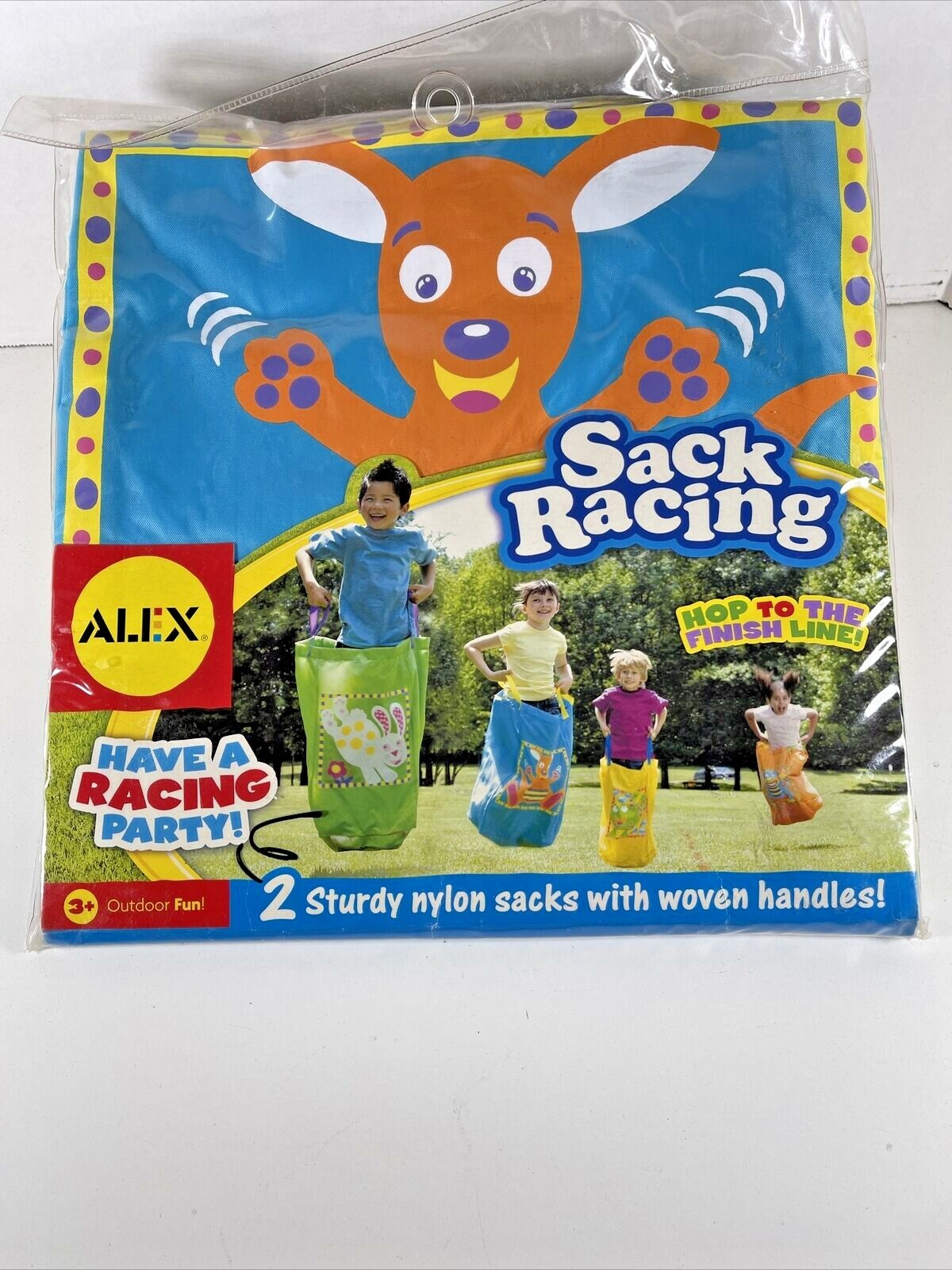 ALEXTOYS 2 X Outdoor Lawn Games Potato Sack Race Bags STURDY NYLON w HANDLES