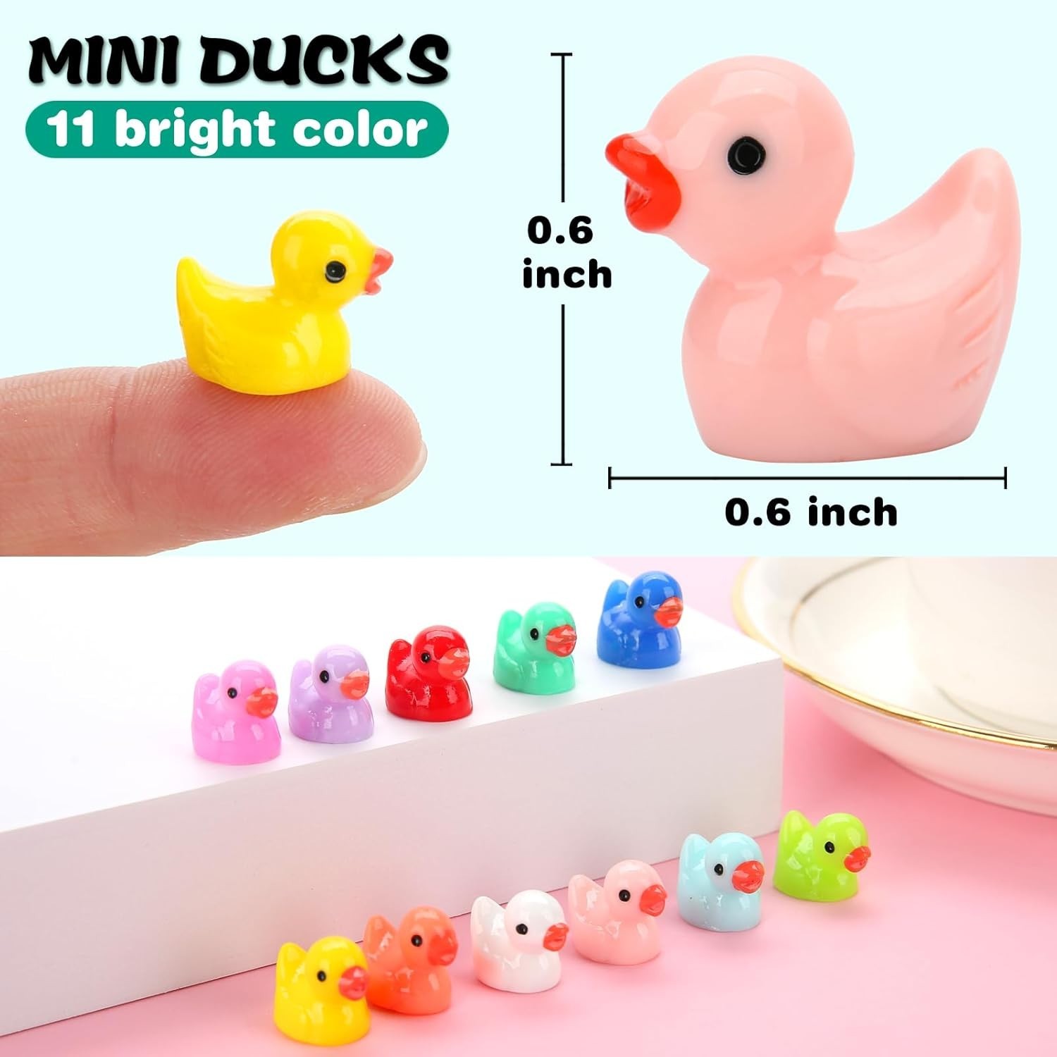 240 Pack Jeep Resin Ducks In Bulk 11 Colors Tiny Ducks For Ducking Cruise Ducks