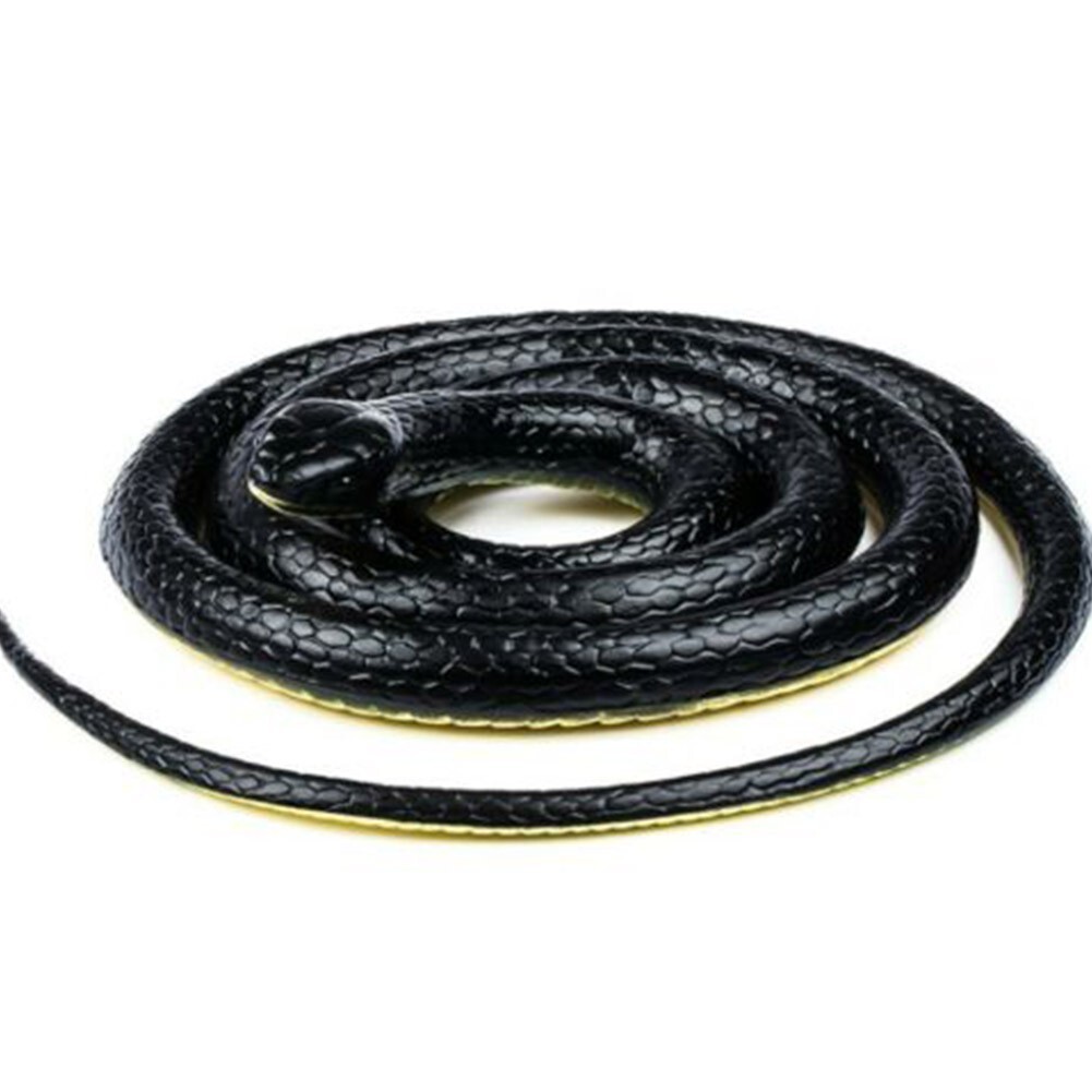 Fake Realistic Snake Lifelike Real Scary Rubber Toy Prank Party Joke For Garden