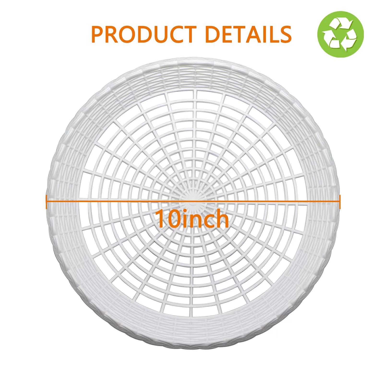 Paper Plate Holders, 8 Packs 10 Inch paper plate holders reusable Plastic Hea…