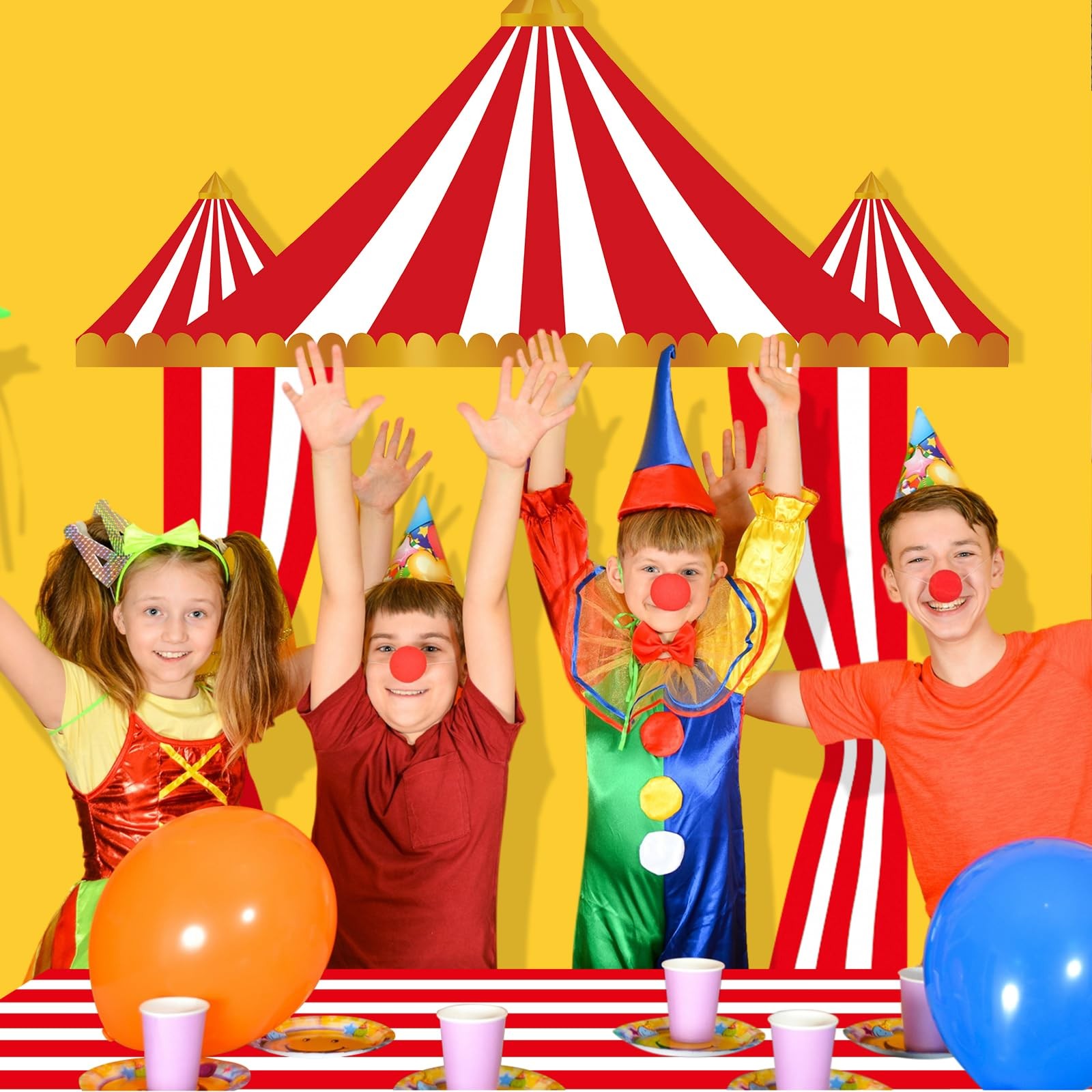 4 Pcs Carnival Circus Tent Decorations Carnival Entryway Door Party Decor Awn