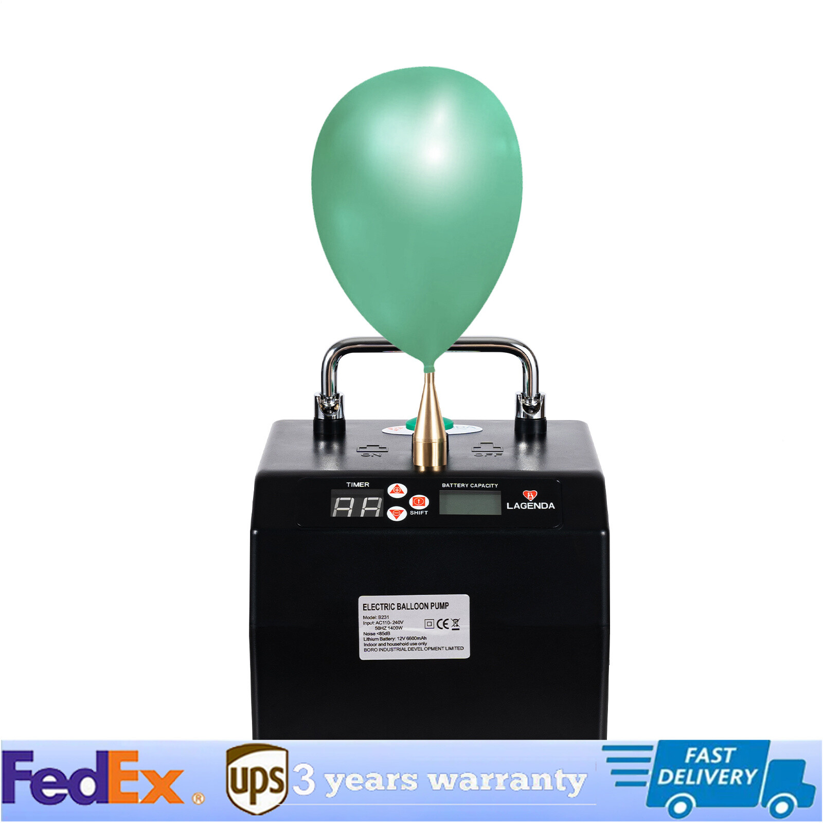 Air Blower Lagenda B231 Portable Electric Balloon Pump Balloon Inflator Party