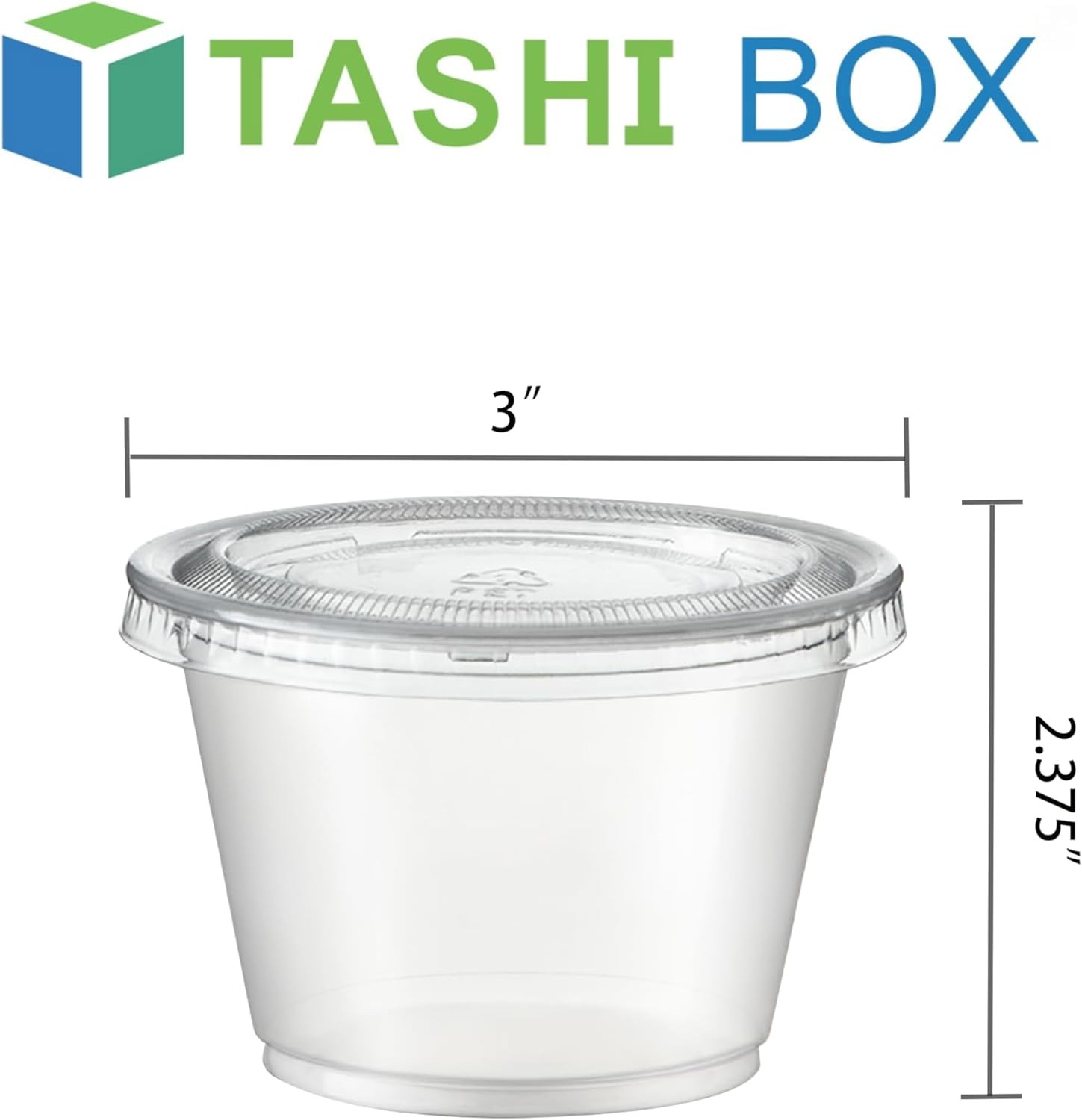 200 Sets-5.5 Ounce Disposable Plastic Jello Shot Cups with Lids