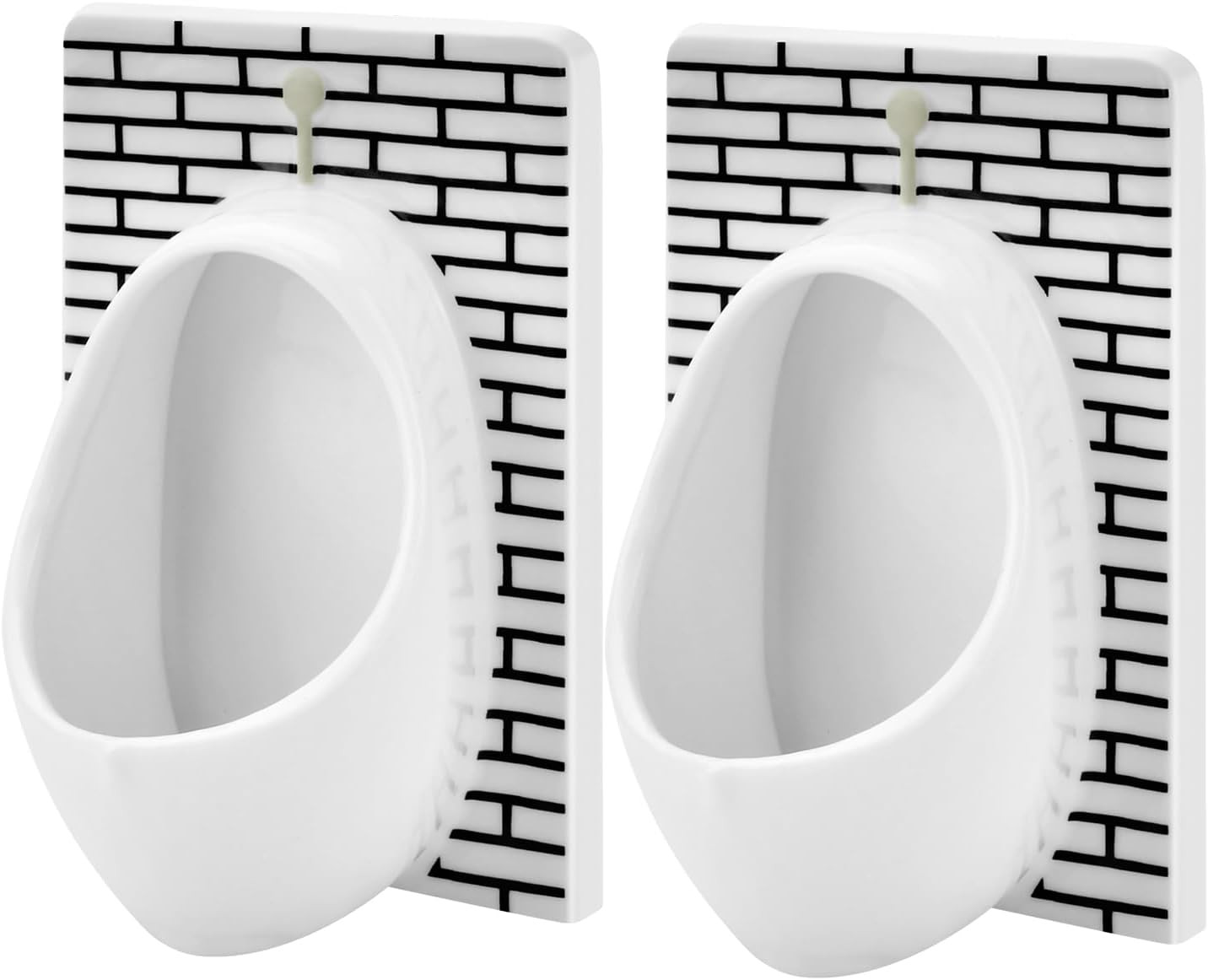 White Elephant Gifts for : Urinal Shot Glasses Set of 2 Odd Funny Gag Gifts for