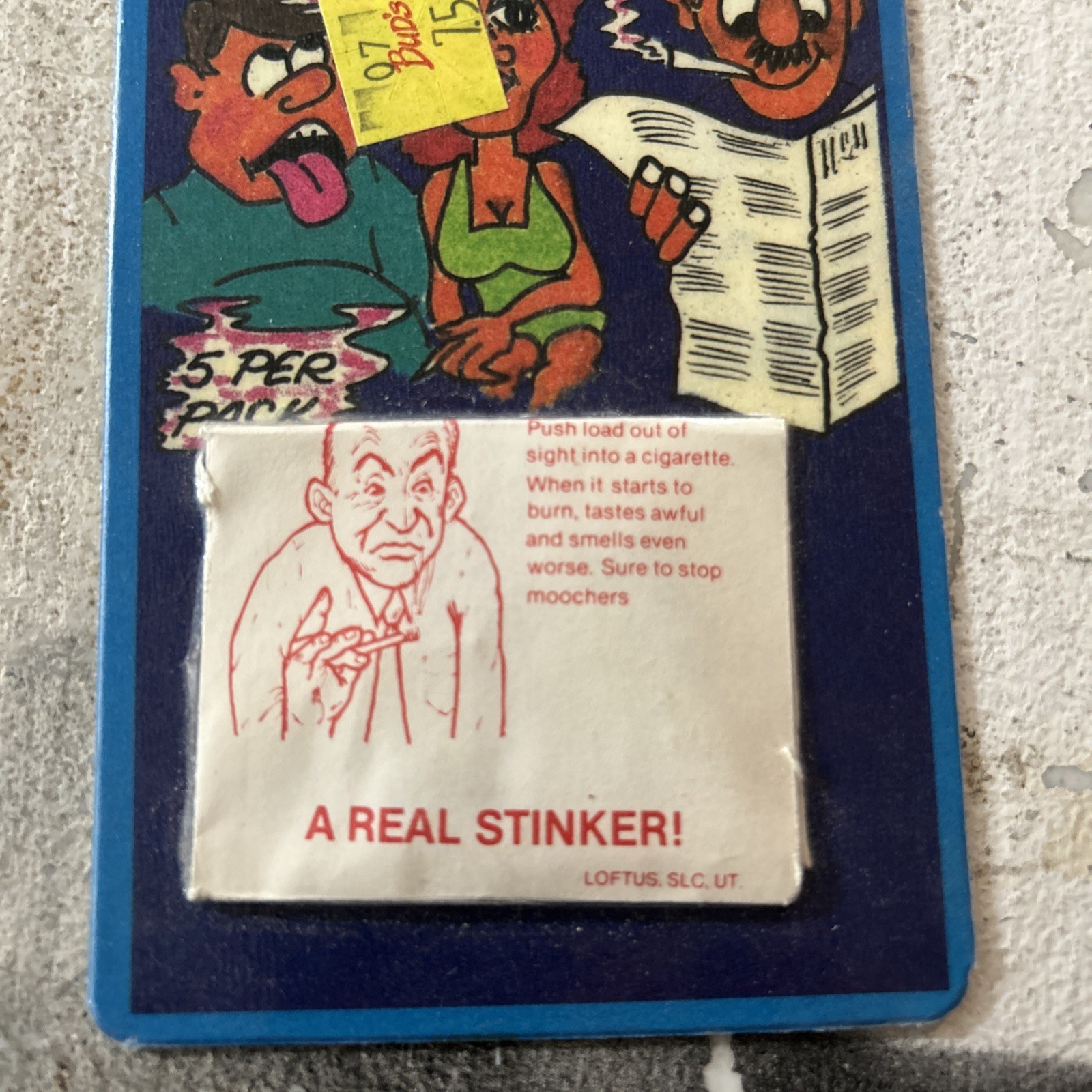 RARE 1984 ORIGINAL STINK LOADS NEW ON CARD CA. NOVELTIES VERY HARD TO FIND