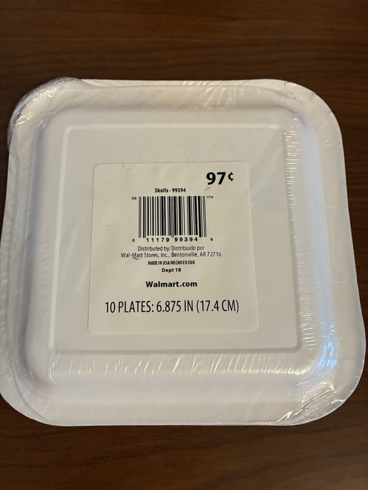 Halloween Party Supplies (2)10ct. Square Spider/Skull Paper Plates & Table Cover