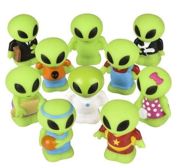 2.25″ RUBBER ALIEN – 10 Piece Assortment